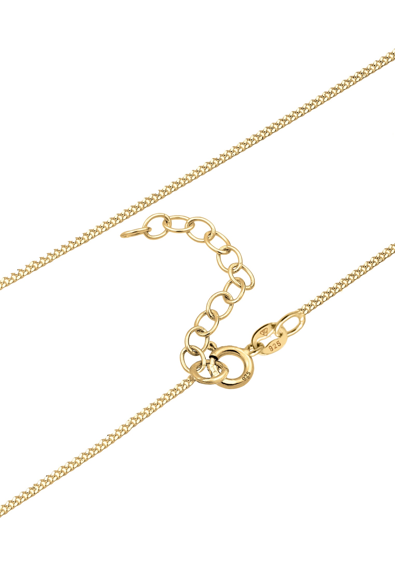 Elli Choker »Halskette Choker Turmalin Quarz Anhänger Rund 925 Silber«