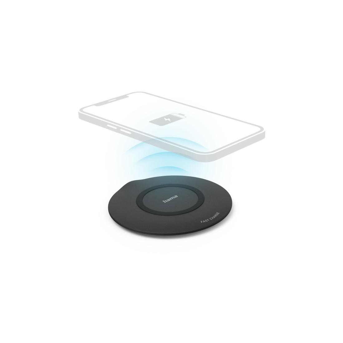 Hama Wireless Charger »Wireless Charger "QI-FC15",15W, kabelloses Smartphone-Ladepad, Schwarz«