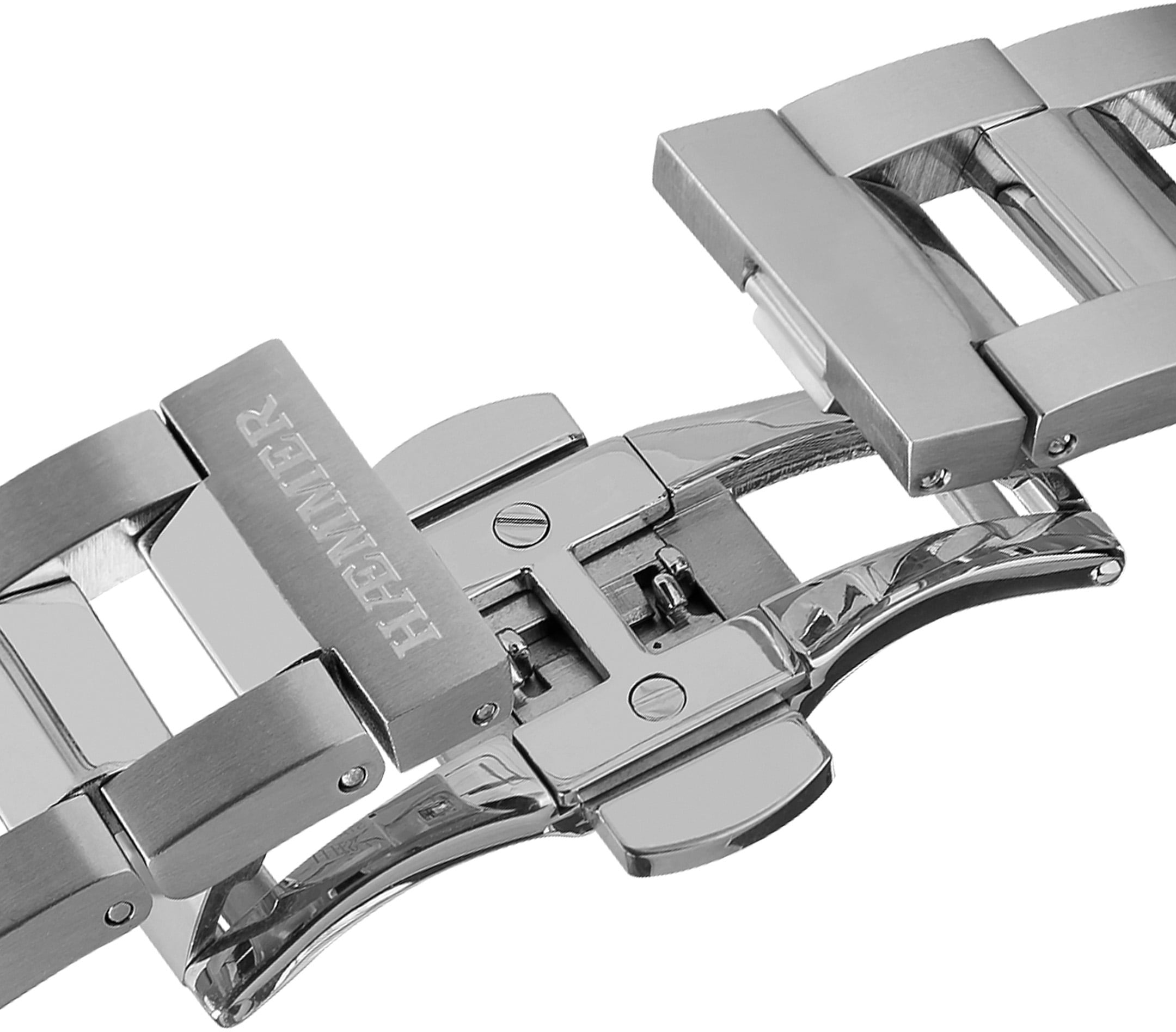 HAEMMER GERMANY Chronograph »EMINENT«, Quarzuhr, Damenuhr, Datum, Stoppfunktion, Saphirglas Edelstahlarmband