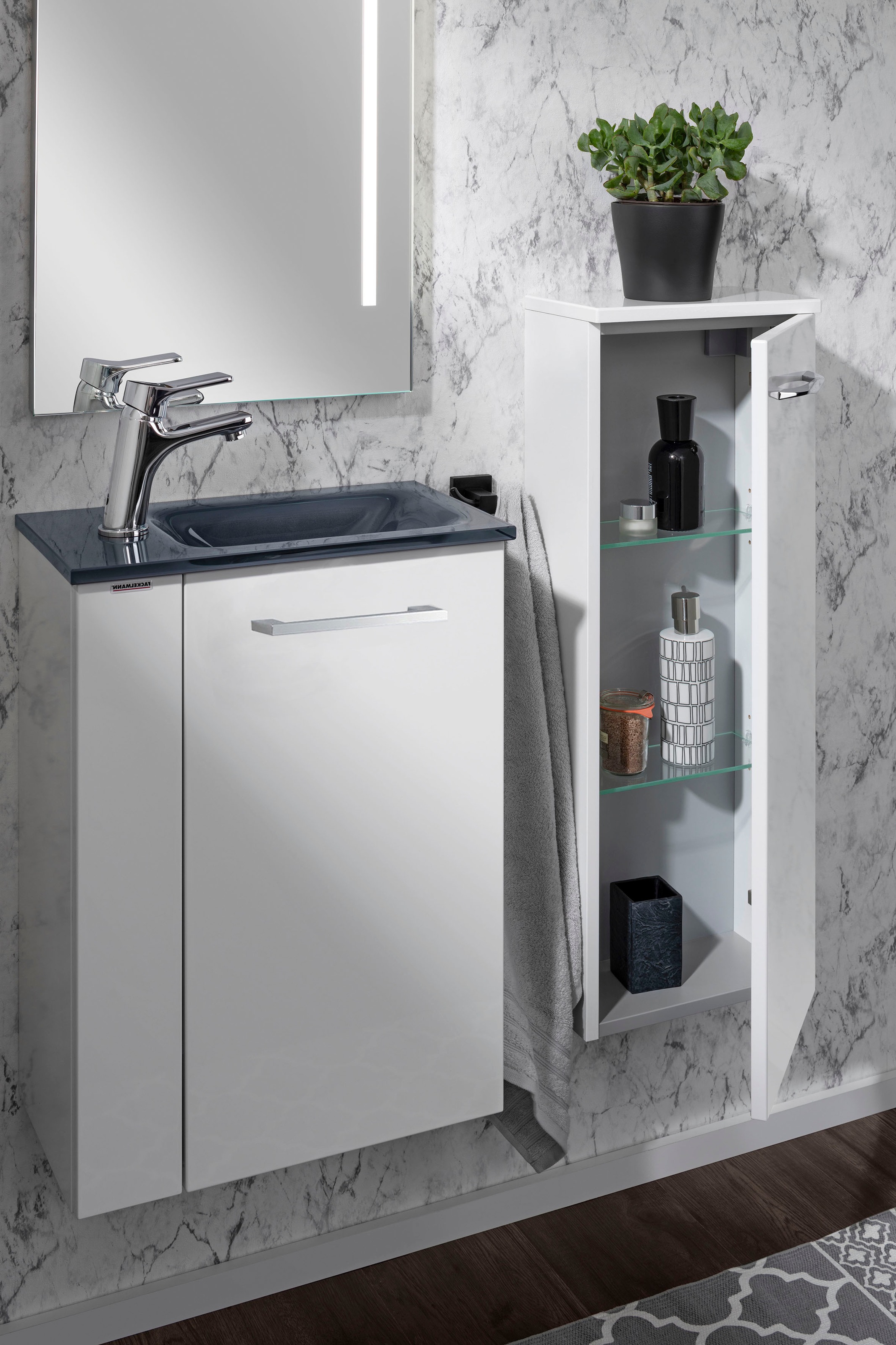 FACKELMANN Waschtisch »SBC«, bestehend aus Becken und Unterbau, Breite ca. 45 cm