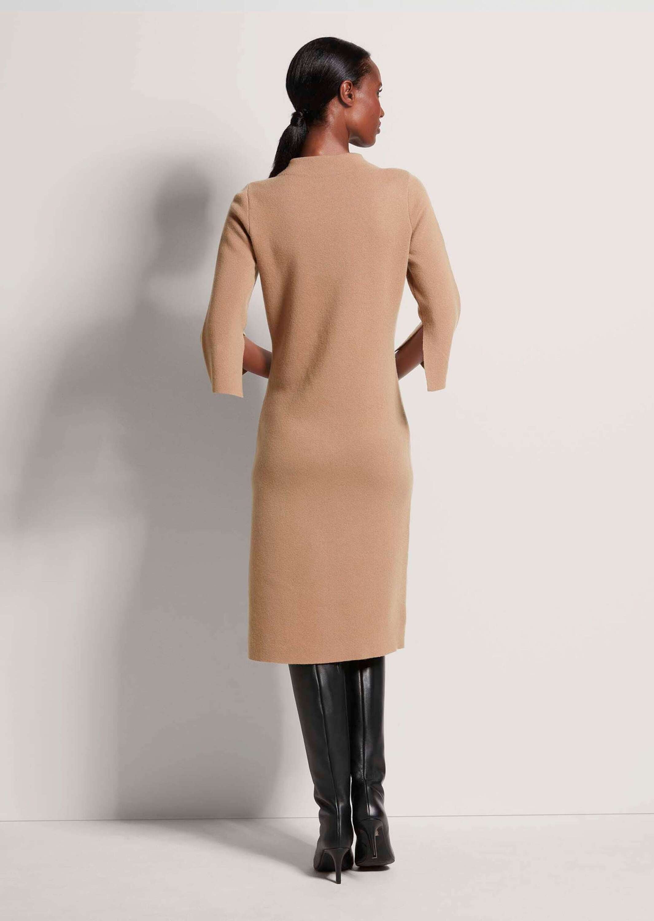 MADELEINE Strickkleid »Strickkleid Halbarm Kaschmir-Strickkleid in Midilänge«