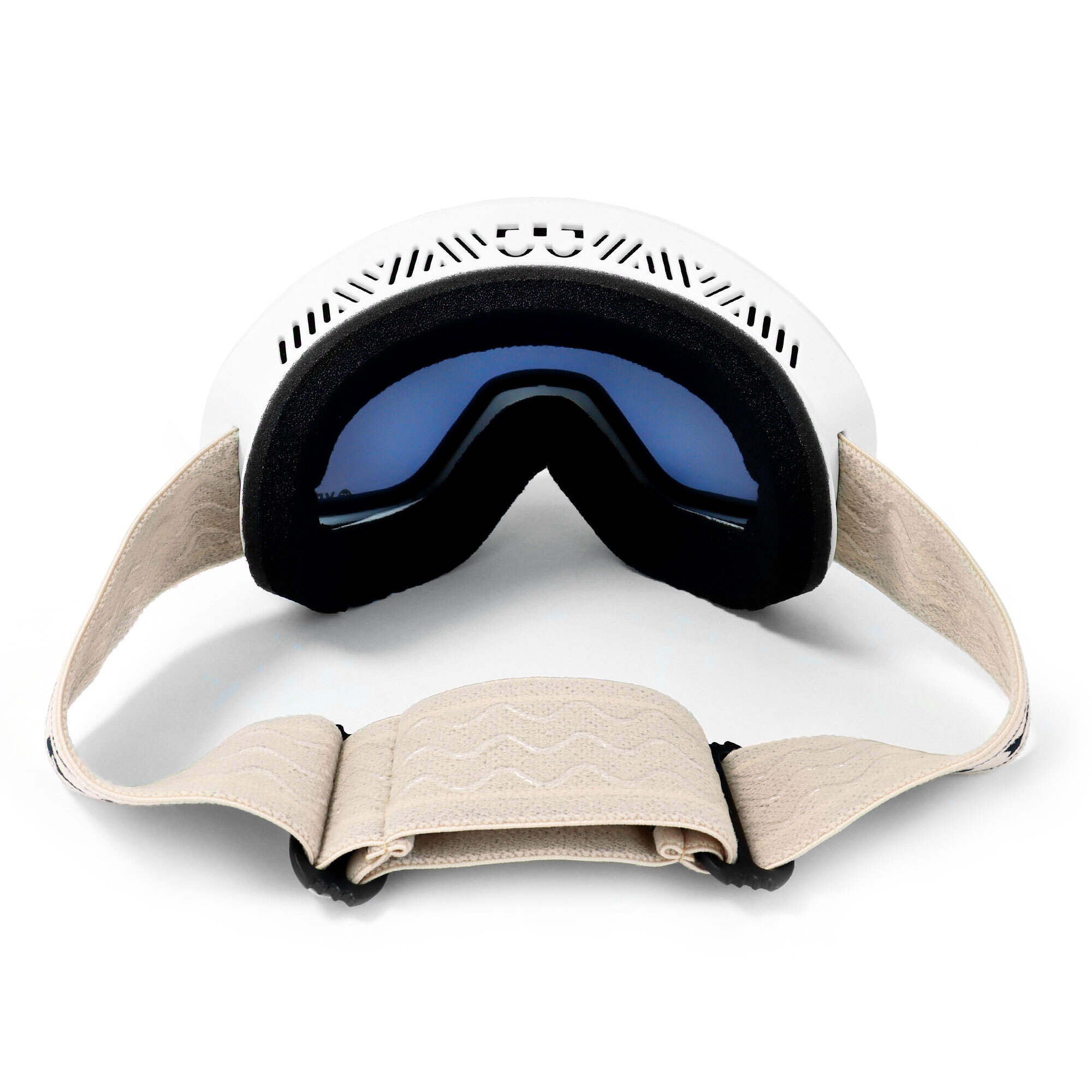 YEAZ Snowboardbrille »Ski- und Snowboard-Brille hellblau/matt weiß BLACK RUN«