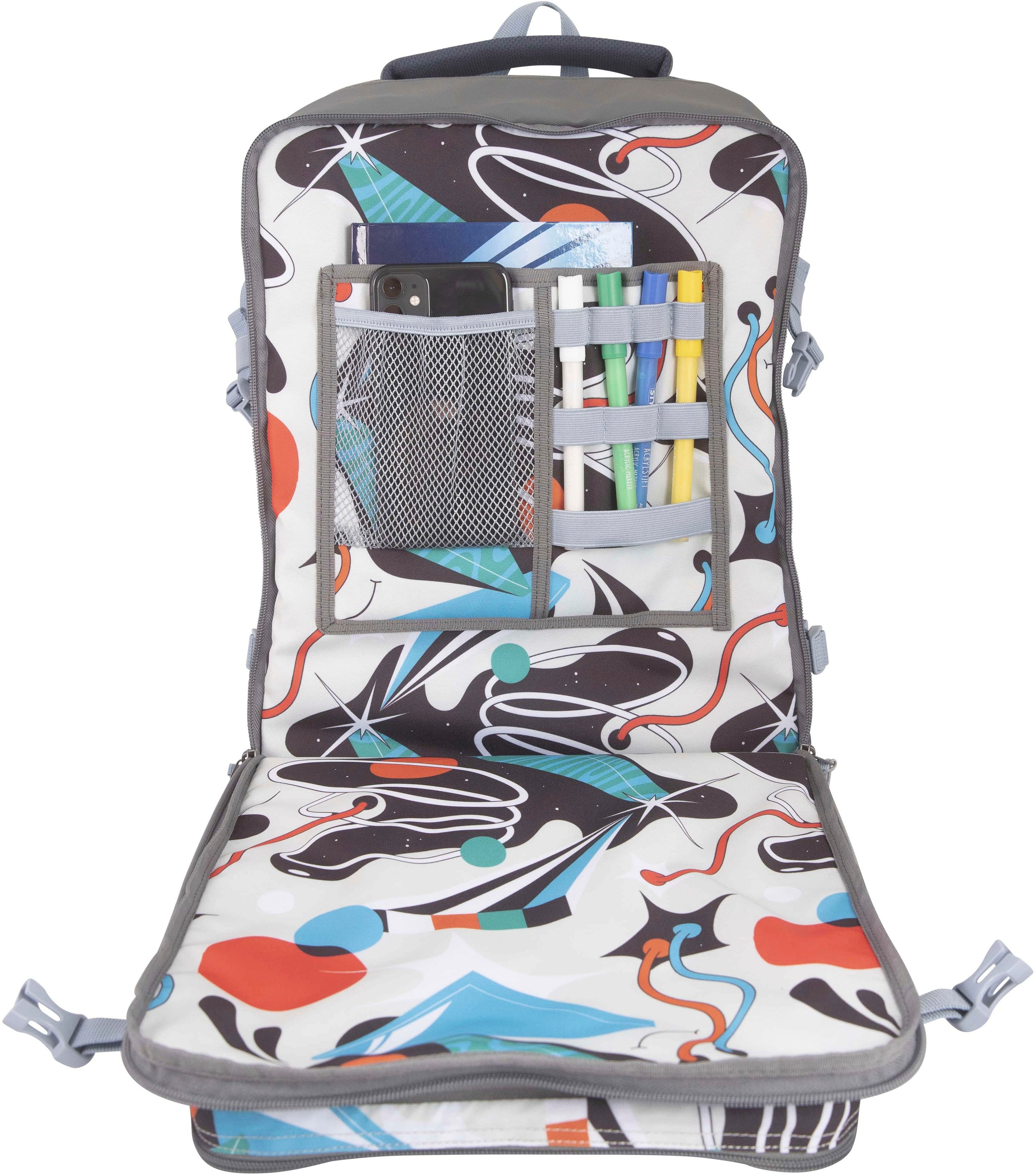 KATTBJØRN Schulrucksack »Classic, Outer Space«, mit Laptopfach; alle Innen- und Außenstoffe aus recyceltem PET
