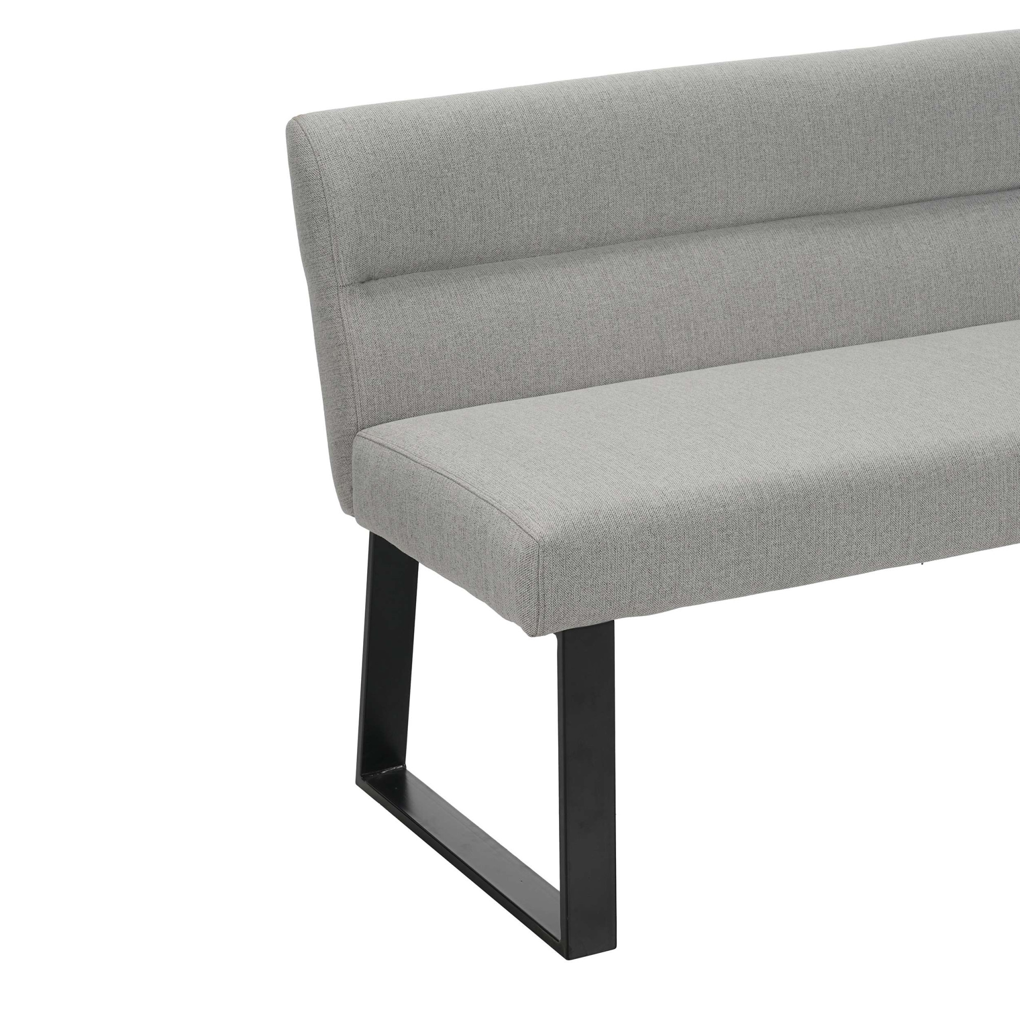 OTTO home Essbank »Ivanna« schwarze Metallbeine, pflegeleichtem Webstoff Bezug, Breite 140 cm