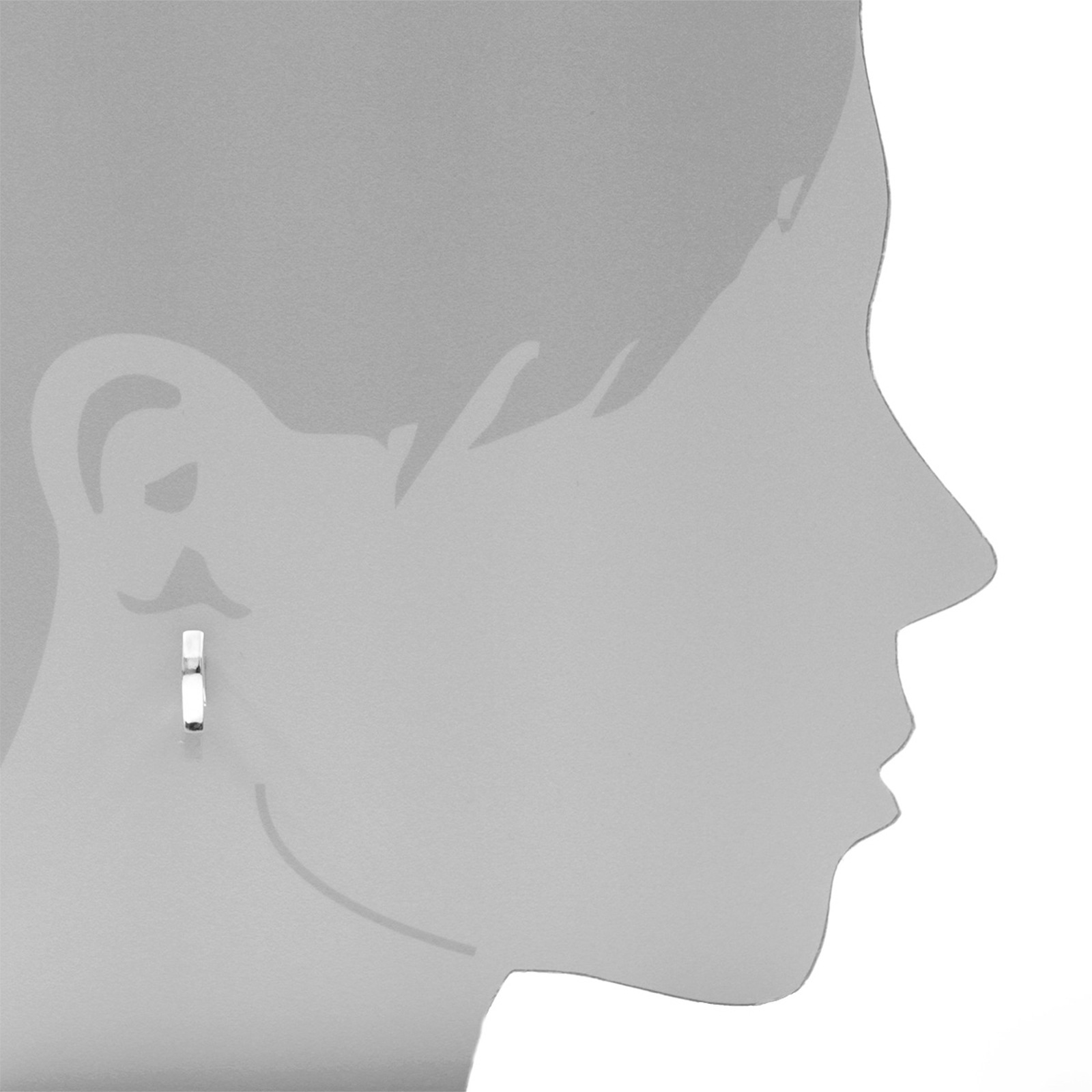 OSTSEE-SCHMUCK Klappcreolen »- Babsi 17.38 - Silber 925/000 -,«