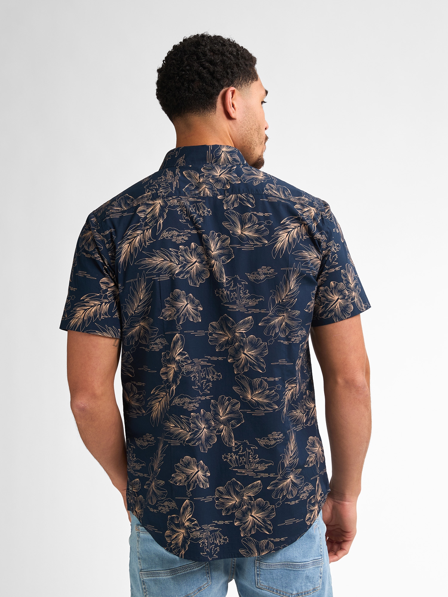 Petrol Industries Kurzarmshirt mit All-Over Print