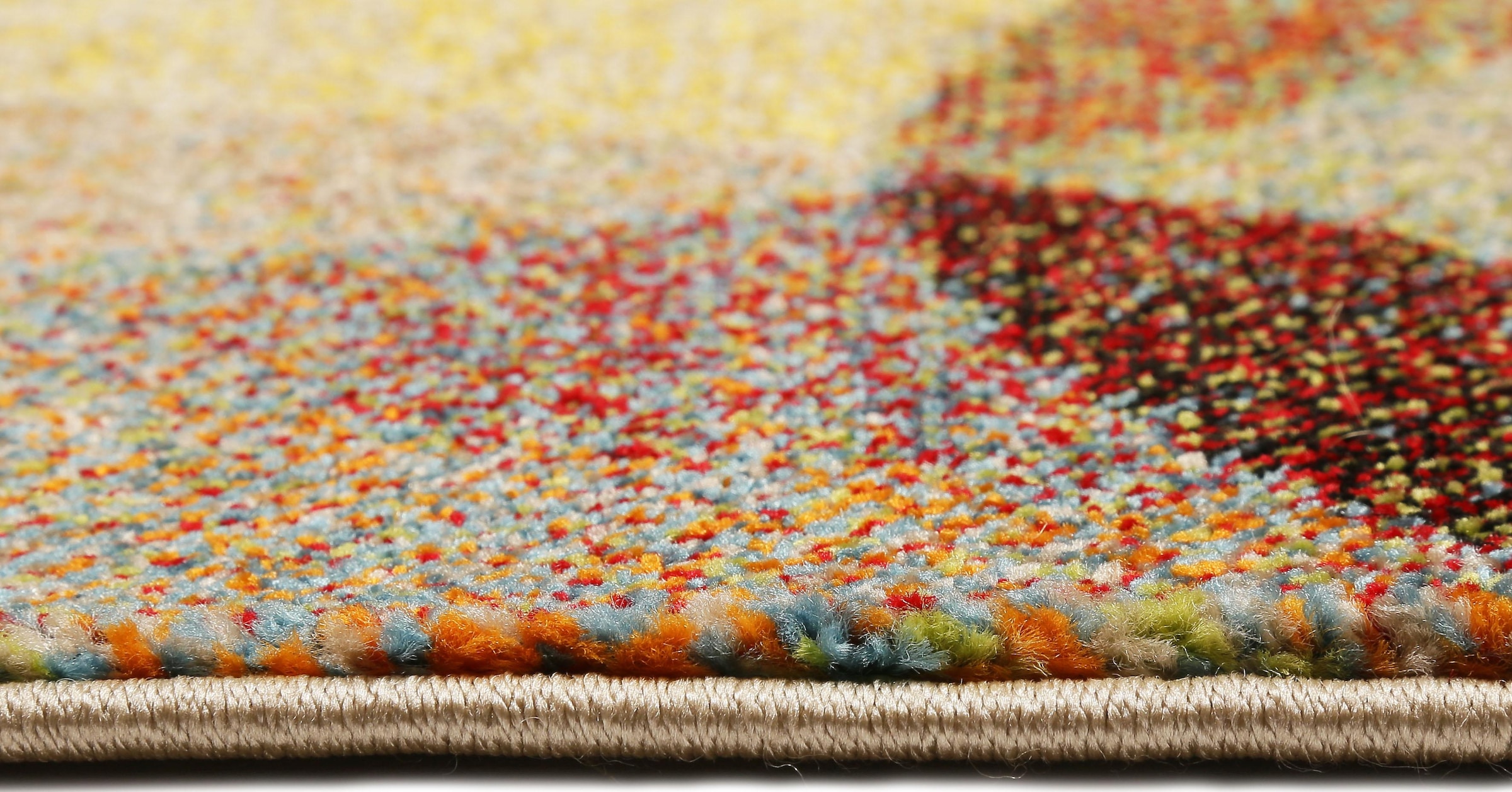 Esprit Teppich »Modernina ESP-3378«, rechteckig, 13 mm Höhe, weicher Kurzflor in modernem Design, Wohnzimmer, Schlafzimmer, bunt