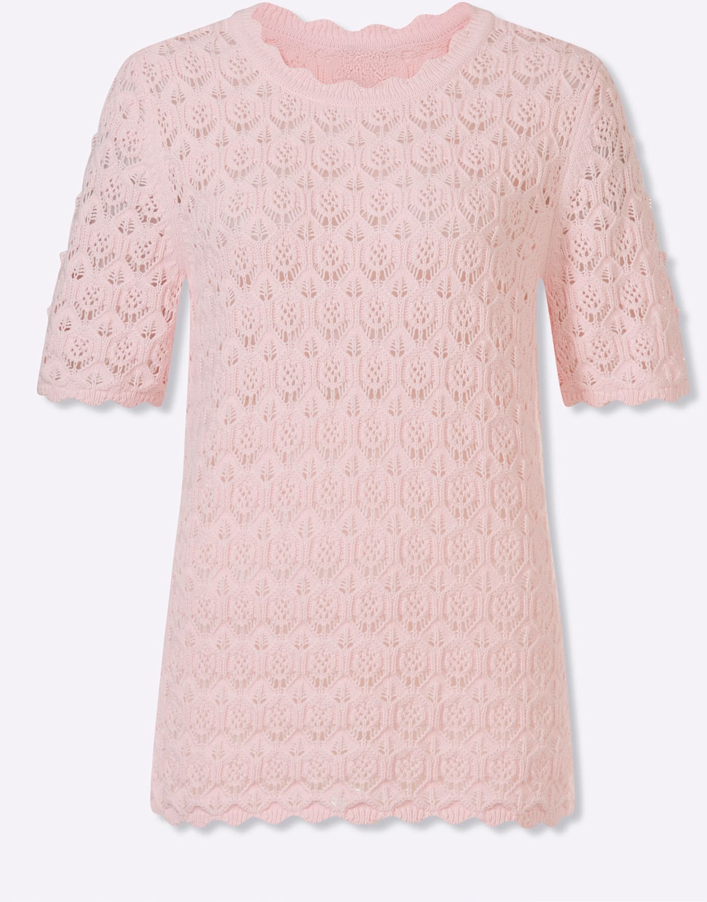 Lady Kurzarmpullover »Ajour-Pullover«