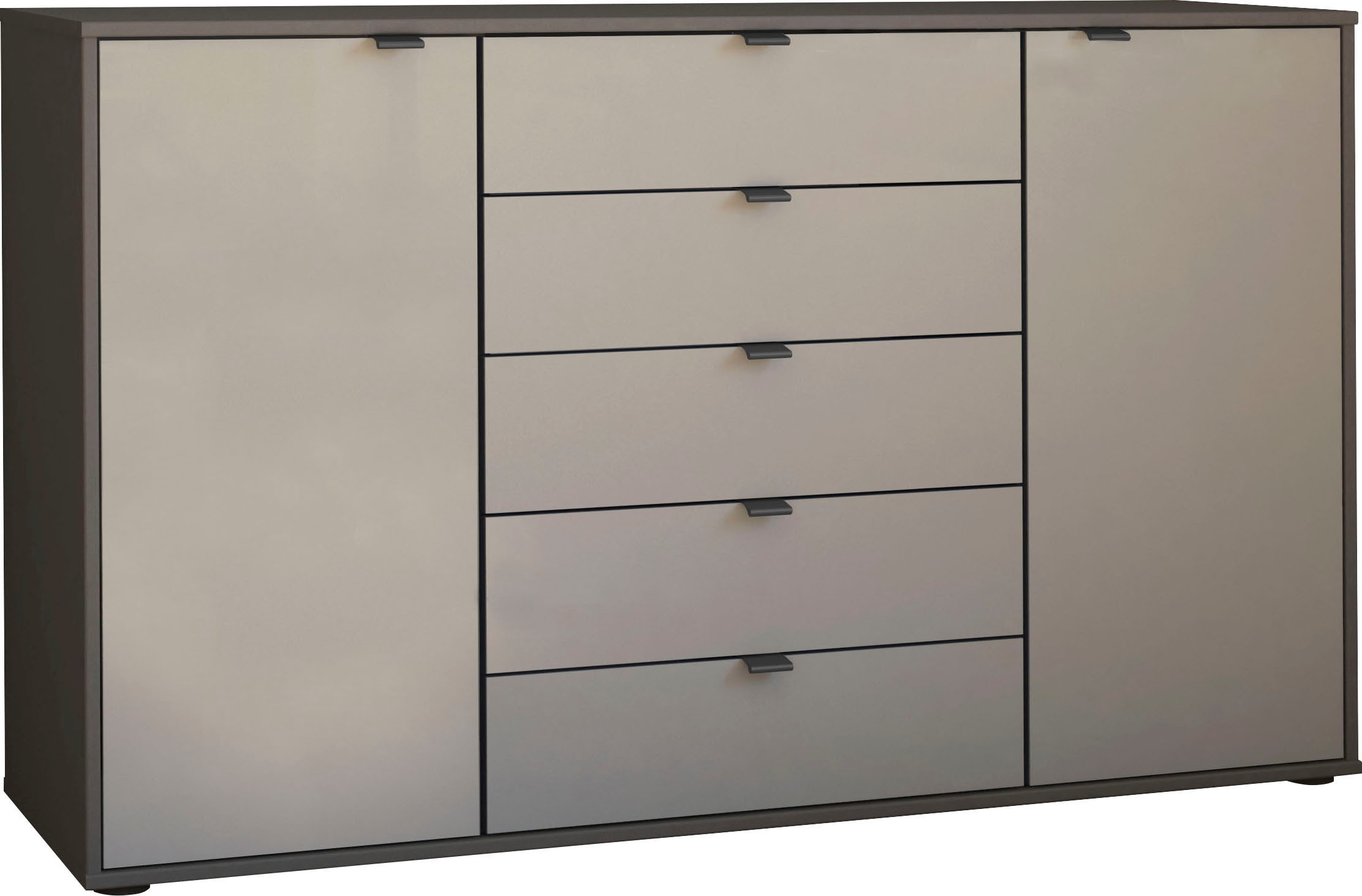 WIEMANN Kombikommode »Nizza«, vormontiert, mit Soft-Close und Glasfront