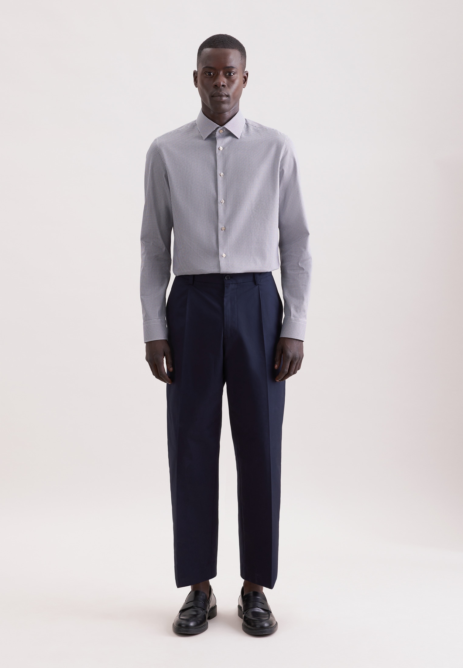 seidensticker Businesshemd »Schwarze Rose« Slim 1/1 Kentkragen Druck