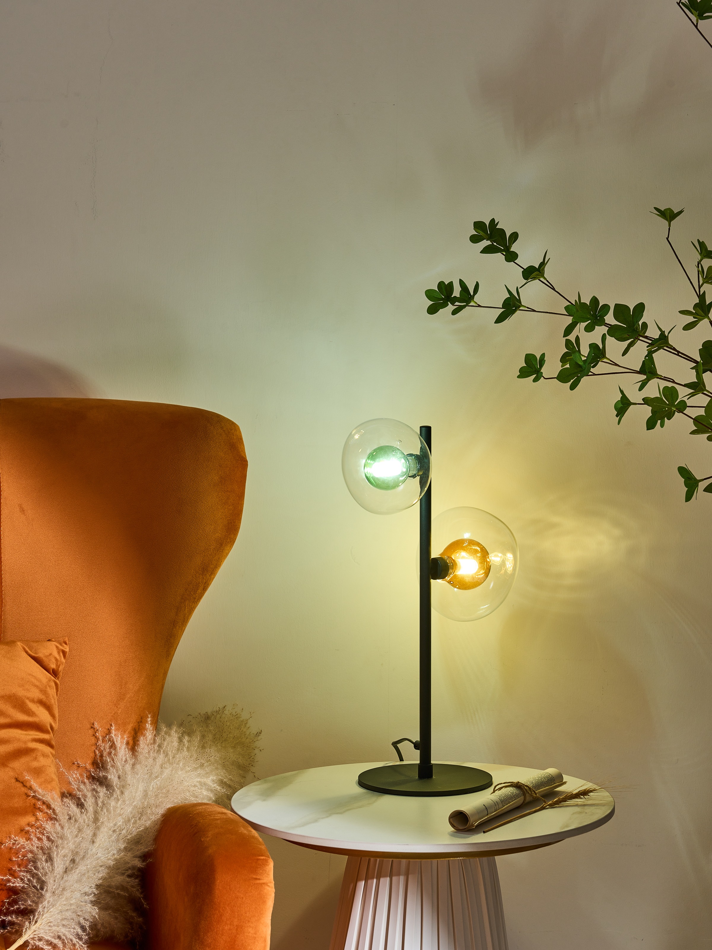 ECO-LIGHT Tischleuchte »Uranus«, 2 flammig, Leuchtmittel G9 | ohne Leuchtmittel