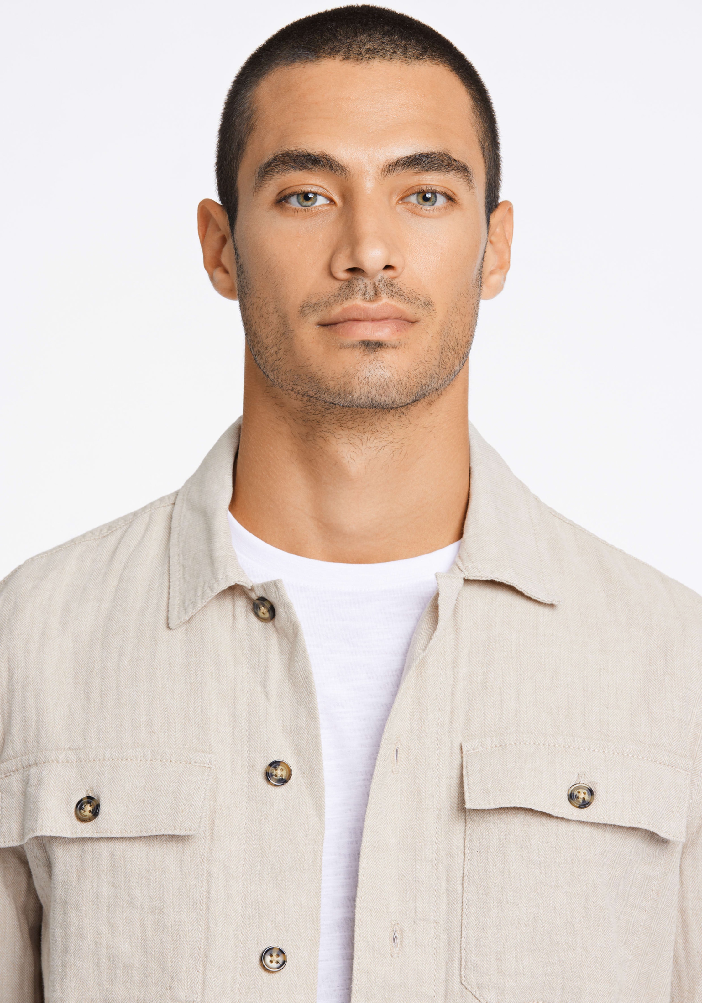 LINDBERGH Hemdjacke ohne Kapuze mir Knopfleiste