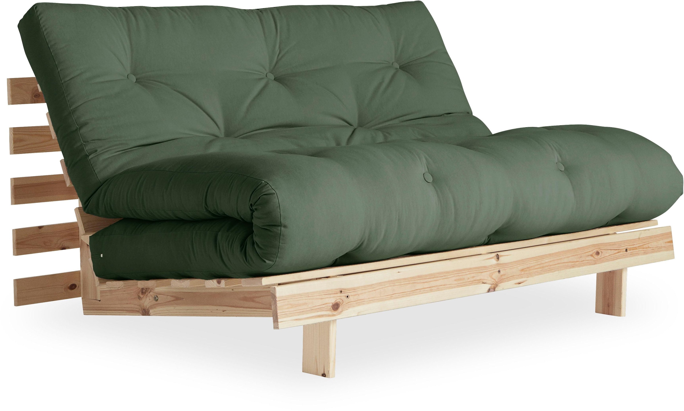 Karup Design Daybett »Roots Schlafsofa, Gästebett, Sofa inkl. Futonmatratze«, Liegefläche 90/140/160 x200 cm, FSC® zertifizierte Kiefer