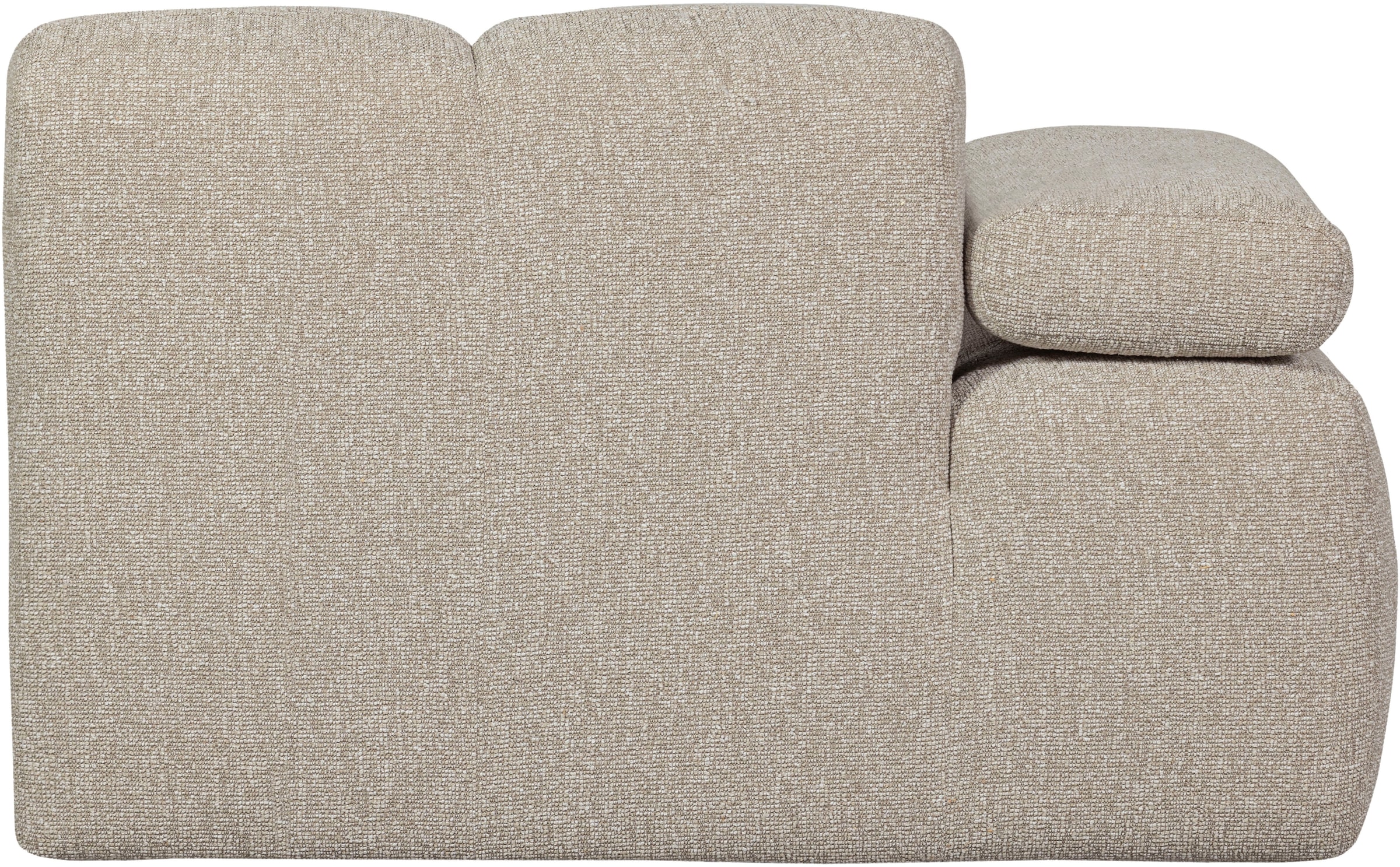WOOOD Sofaelement »Mojo Bouclé-Bezug mit verstellbarer Armlehne B 124 x D 97 x H 74 cm« Maximale Verschleißfestigkeit, Tragkraft 120 kg, montiert geliefert