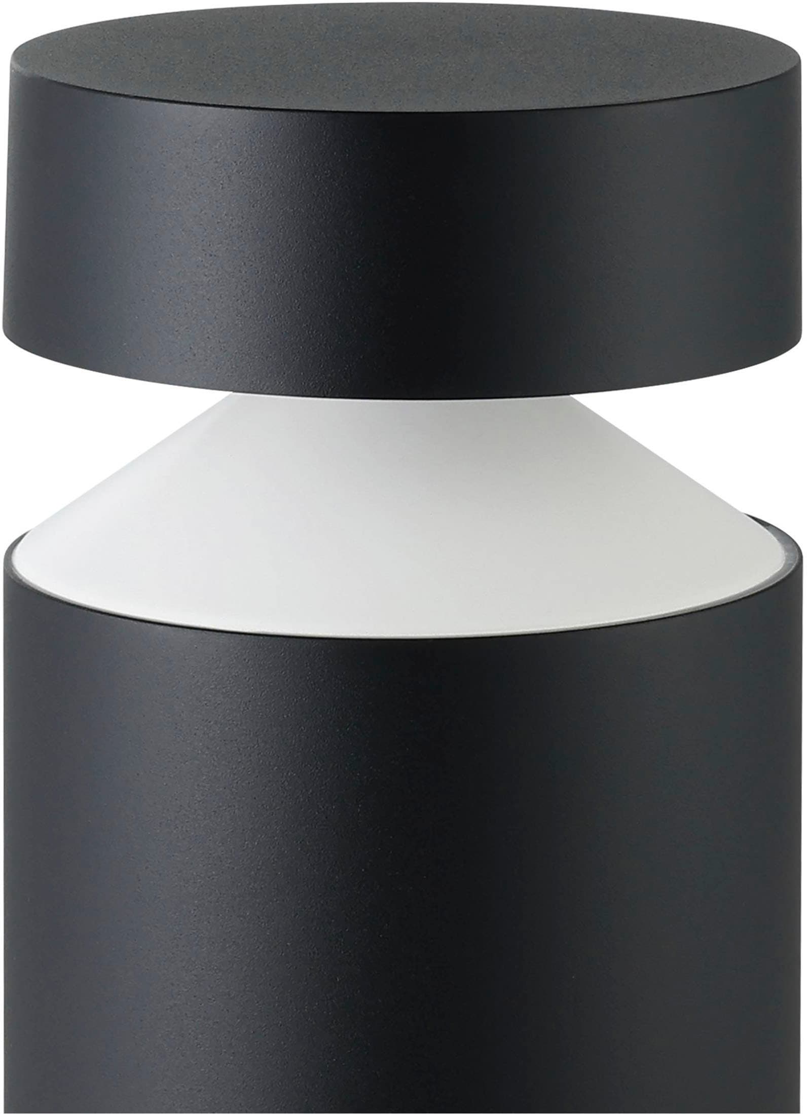 EGLO Sockelleuchte »Melzo Außen-Wegelampe, Außenleuchte, Aluguss und Kunststoff, IP44« LED-Modul 1 Stk. Warmweiß Stehleuchte - H45 x Ø13,5 cm - schwarz - 1X11W inkl.