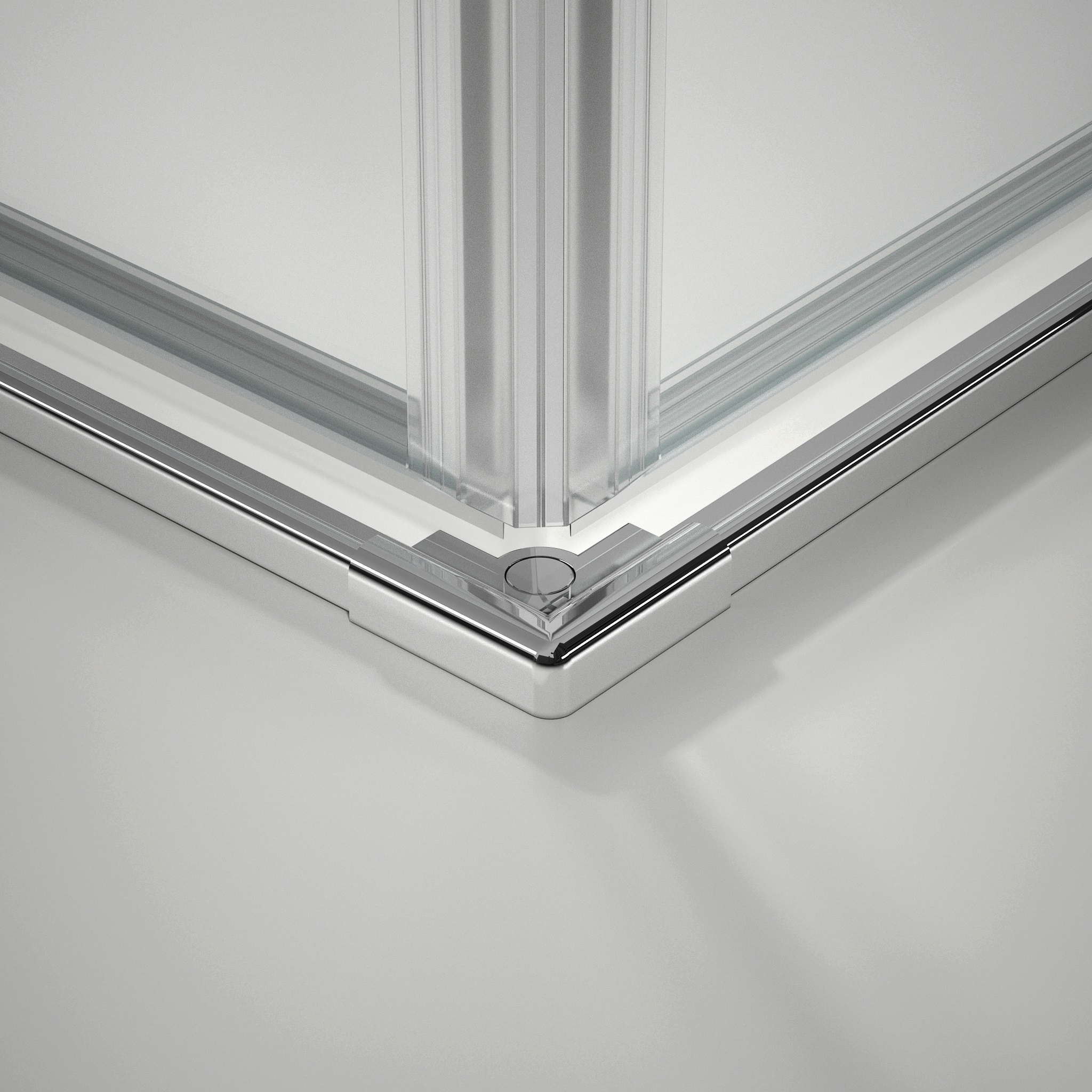 Marwell Eckdusche »Shine Square« mit Schwingrichtung in beide Seiten, mit EasyClean