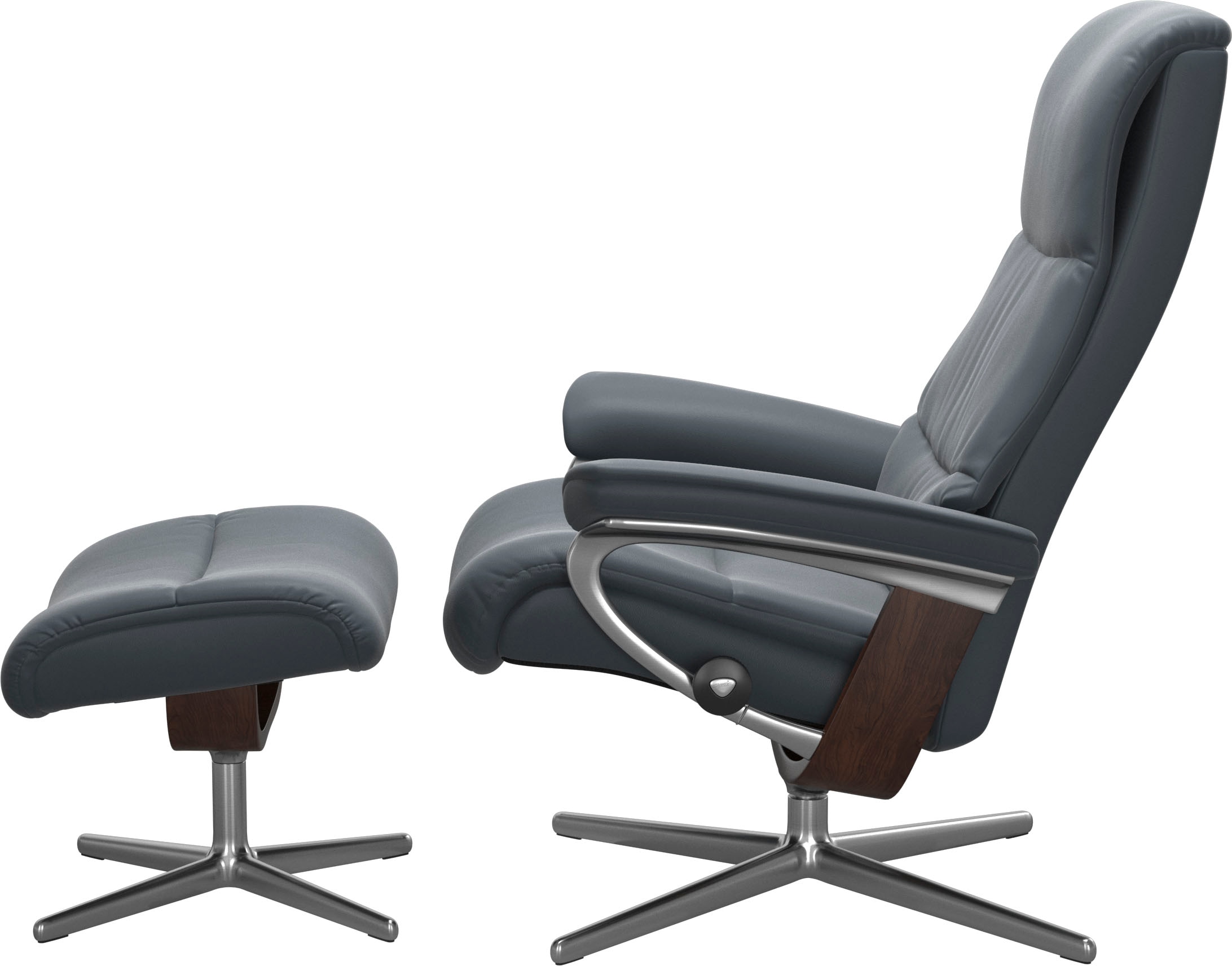 Stressless® Relaxsessel »View«, mit Cross Base, Größe S, M & L, Holzakzent Braun