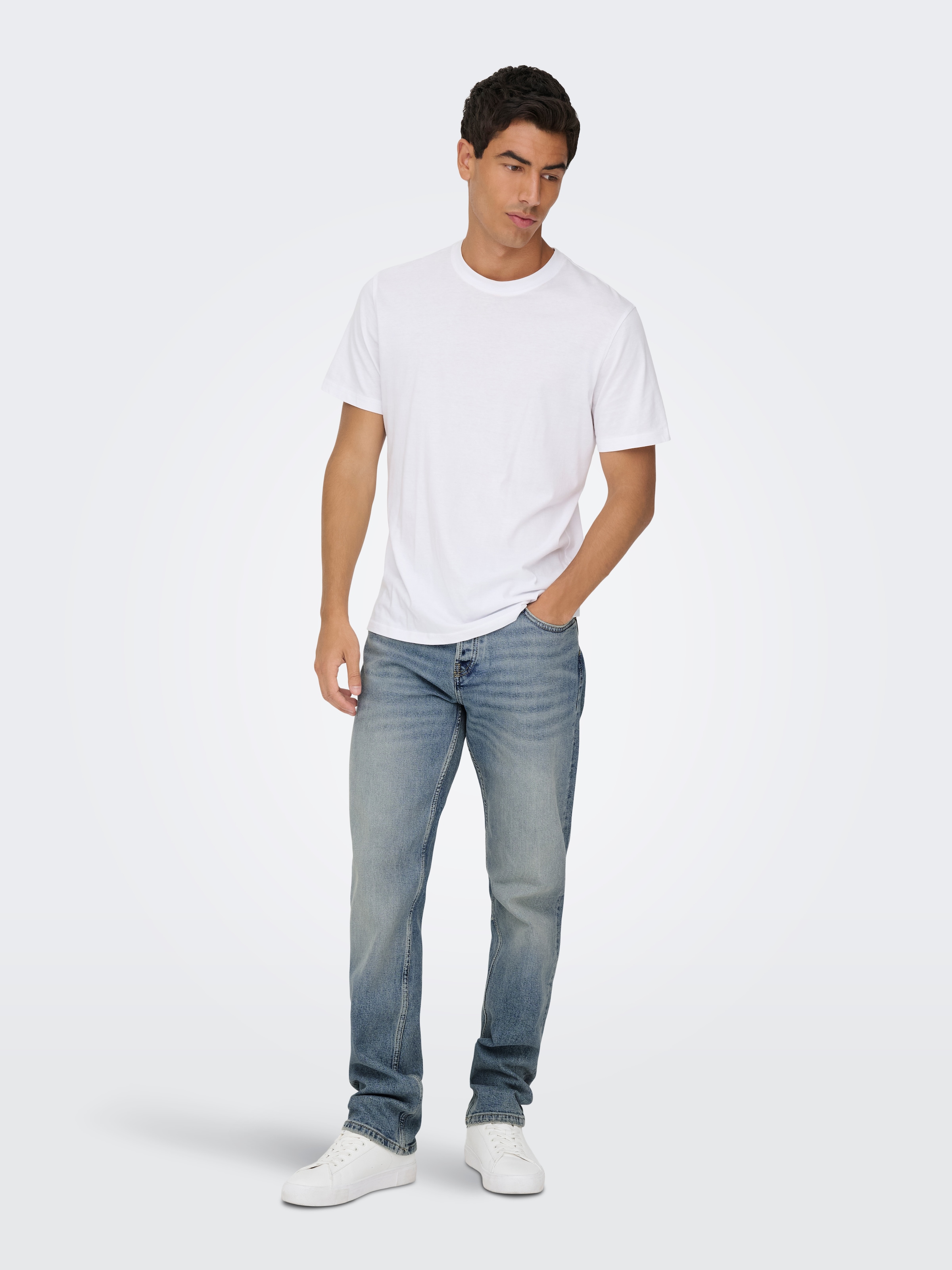 ONLY & SONS Straight-Jeans »ONSEDGE PERFORMANCE LB 3816 DOT DNM NOOS«