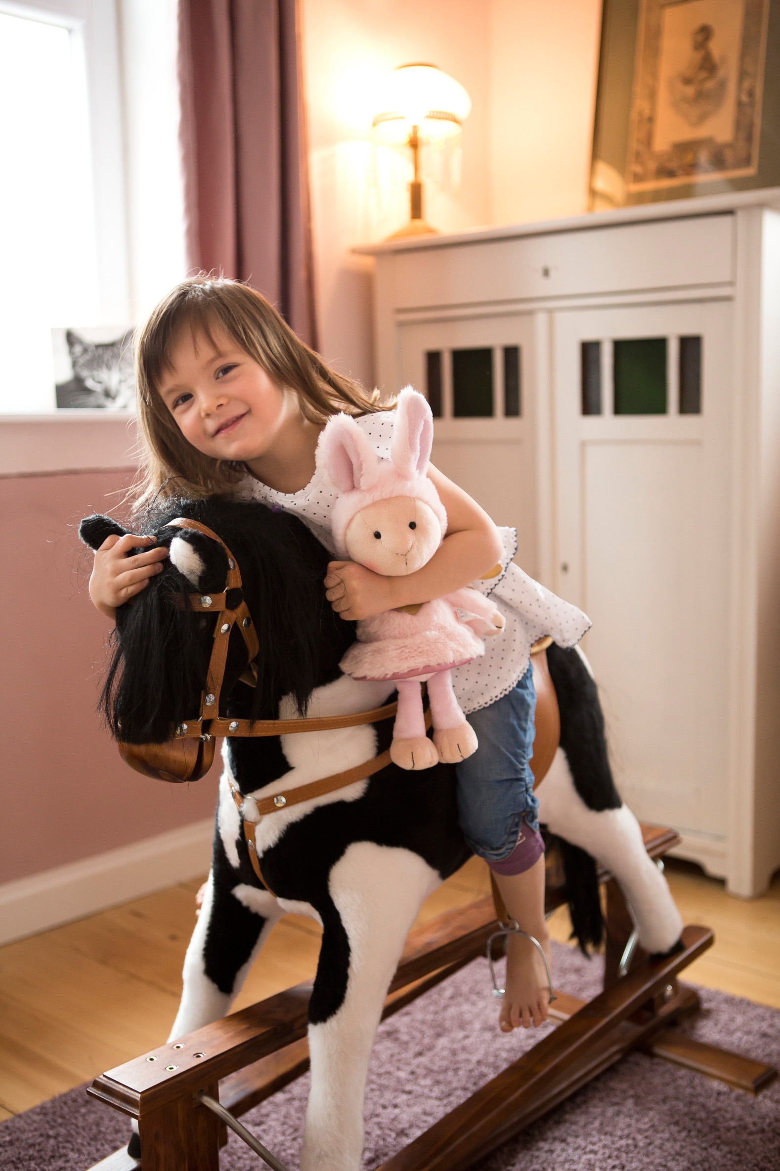 Nici Kuscheltier »Dein Schutzengel, Hase La La Bunnie, 30cm«, mit goldenem Herz & Flügeln in Geschenkbox