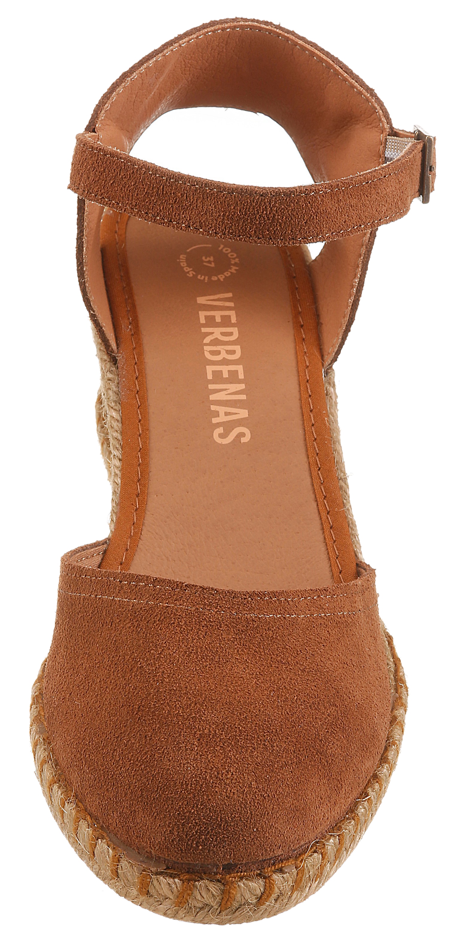 VERBENAS Slingpumps  Keilsandalette, Sommerschuh, Urlaubsschuh mit Bastbesatz