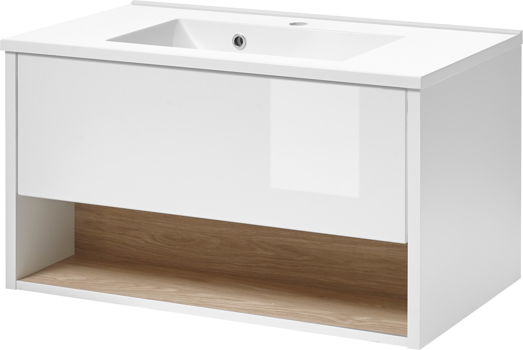 Home affaire Badmöbel-Set »Studio Line, Bad im modernen Design, 5-teiliges Badezimmer« 5 Stk. tlg.