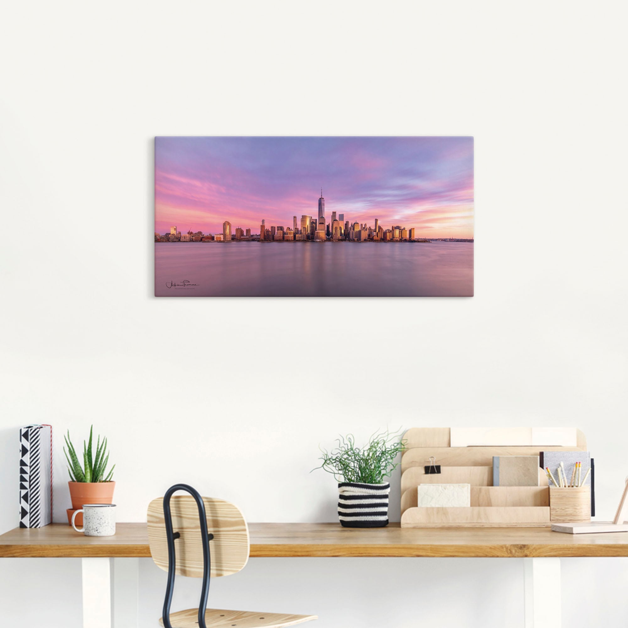 Artland Wandbild »Manhattan Skyline« New York 1 Stk. tlg. auf Holzrahmen gespannt