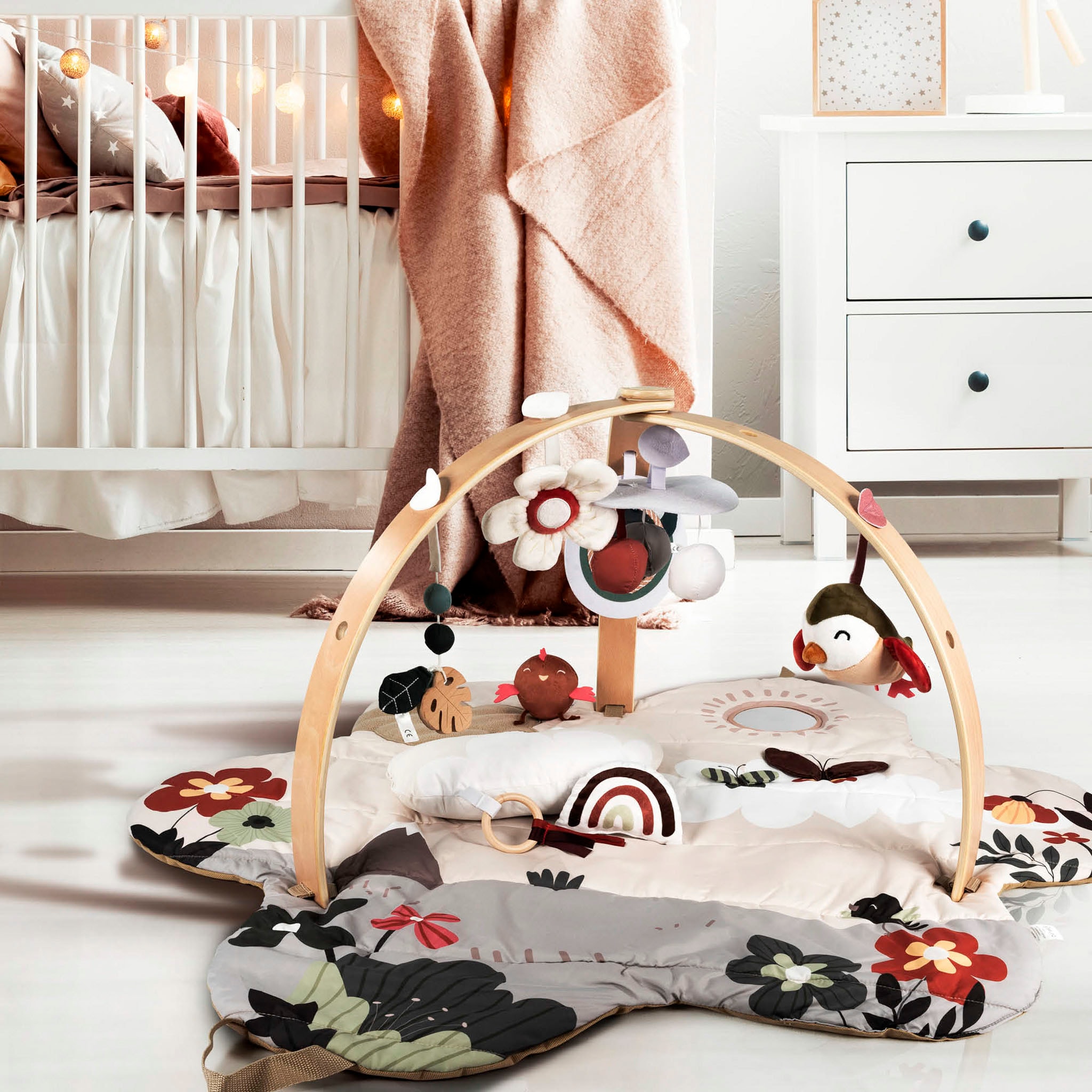 BabyGo Spielbogen »Bianca Flower«, 3D-Activity-Spielmatte