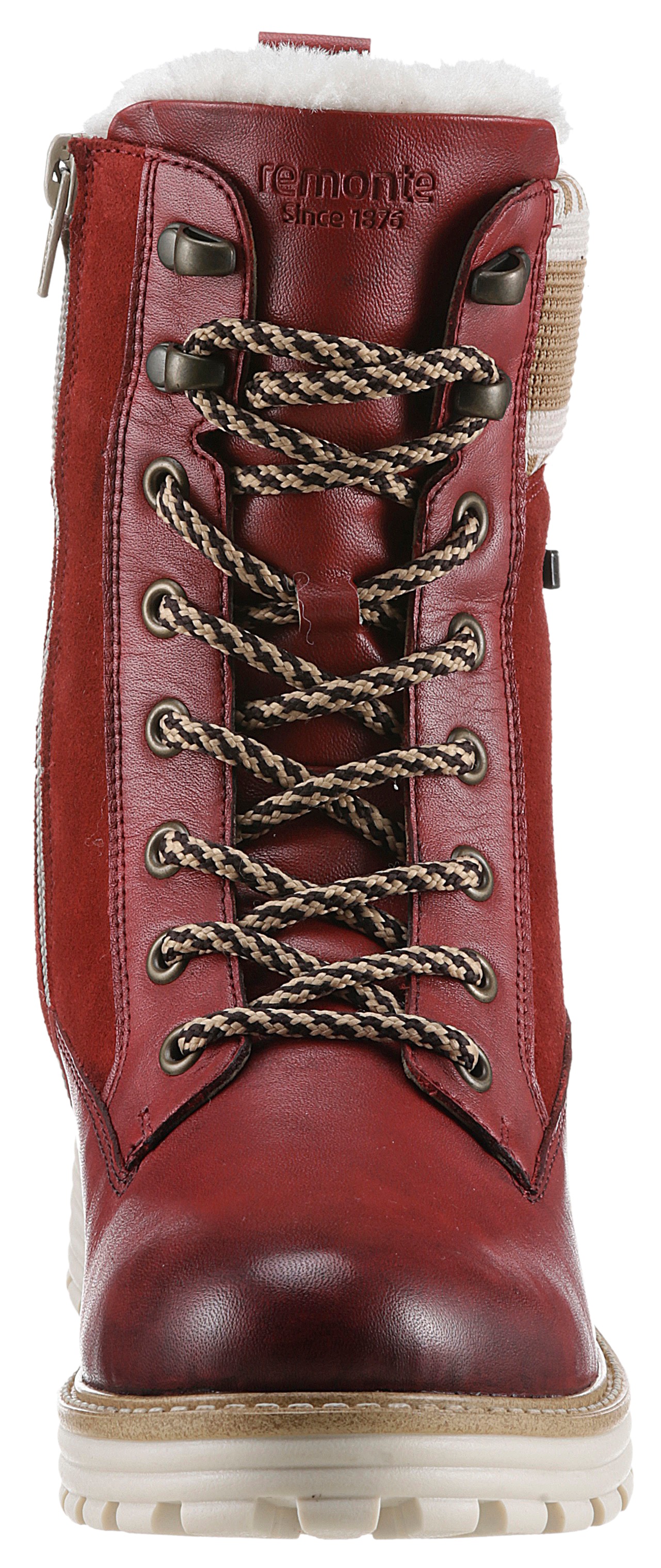 Remonte Winterboots »Elisabeth Hurley-Collection«, Schnürboots, Schnürstiefelette mit wasserabweisender TEX-Membran