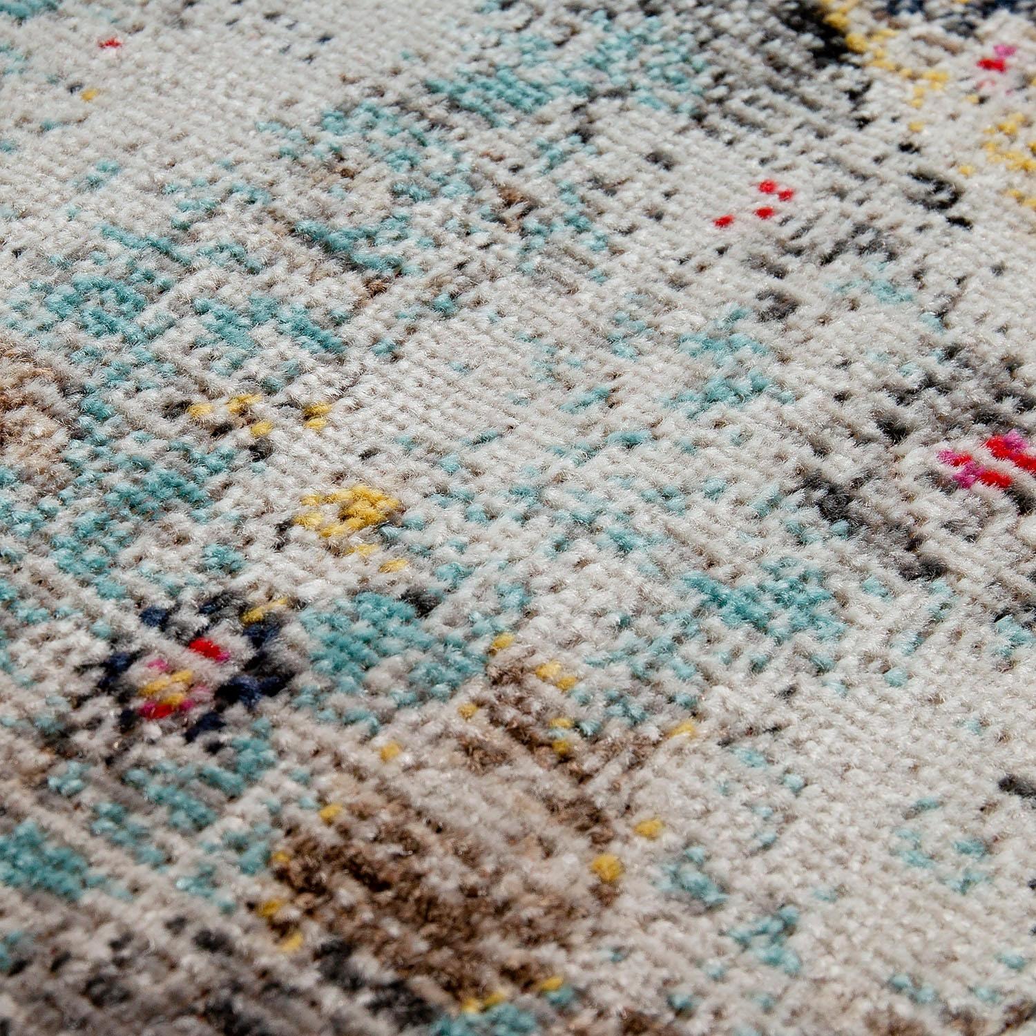 Paco Home Teppich »Artigo 401«, rund, 4 mm Höhe, Kurzflor, Orient-Optik, Vintage Design, In- und Outdoor geeignet