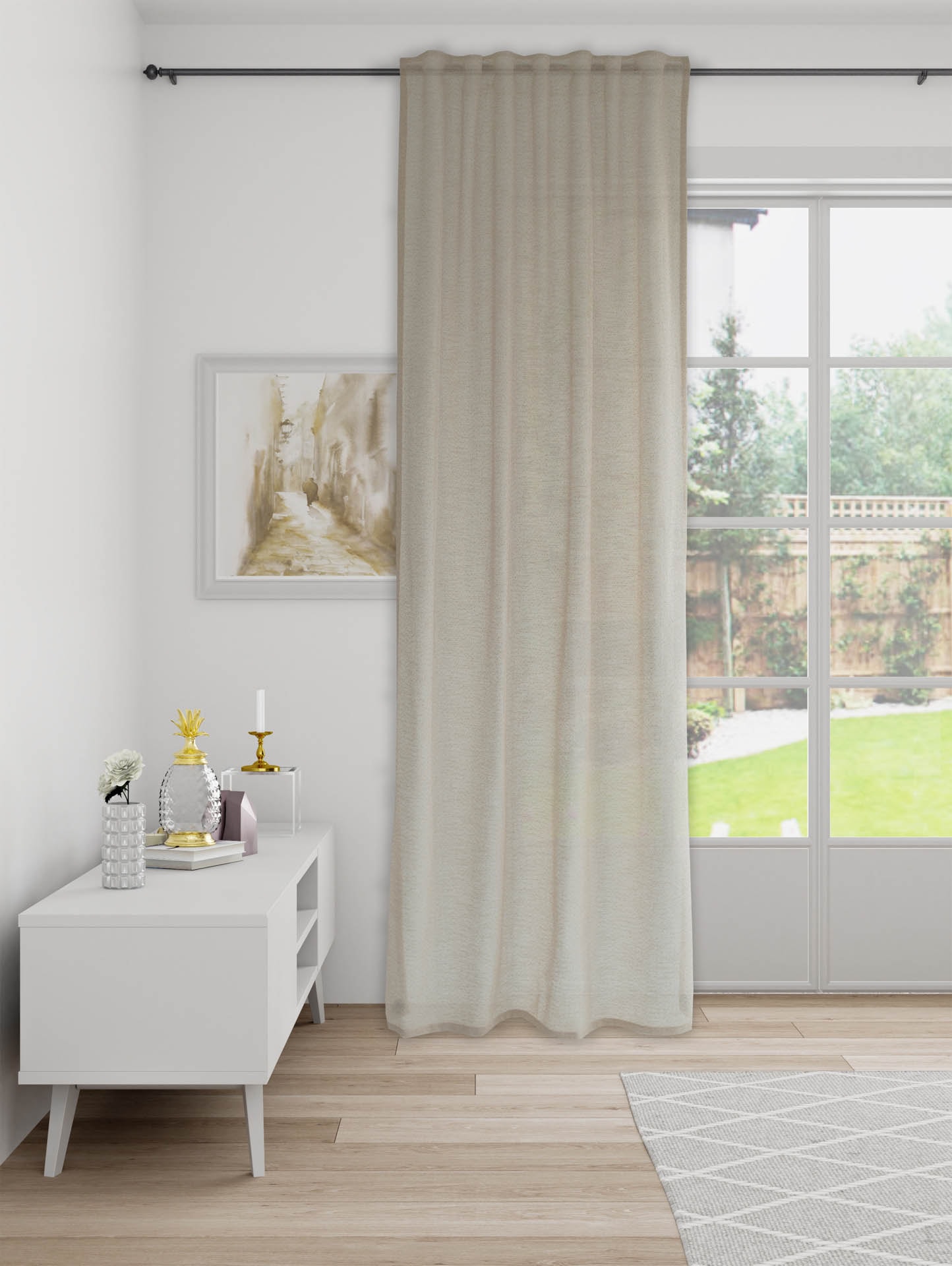 HOMING Vorhang »Sema« verdeckte Schlaufen 1 Stk. tlg. Fertigschal