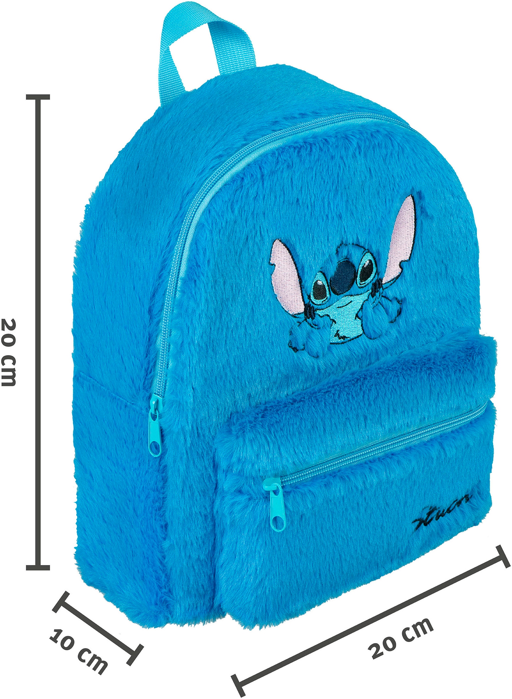 UNDERCOVER Kinderrucksack »Lilo & Stitch Plüsch«, Rucksack + Plüsch Schlamperetui + Plüsch Notizbuch A5