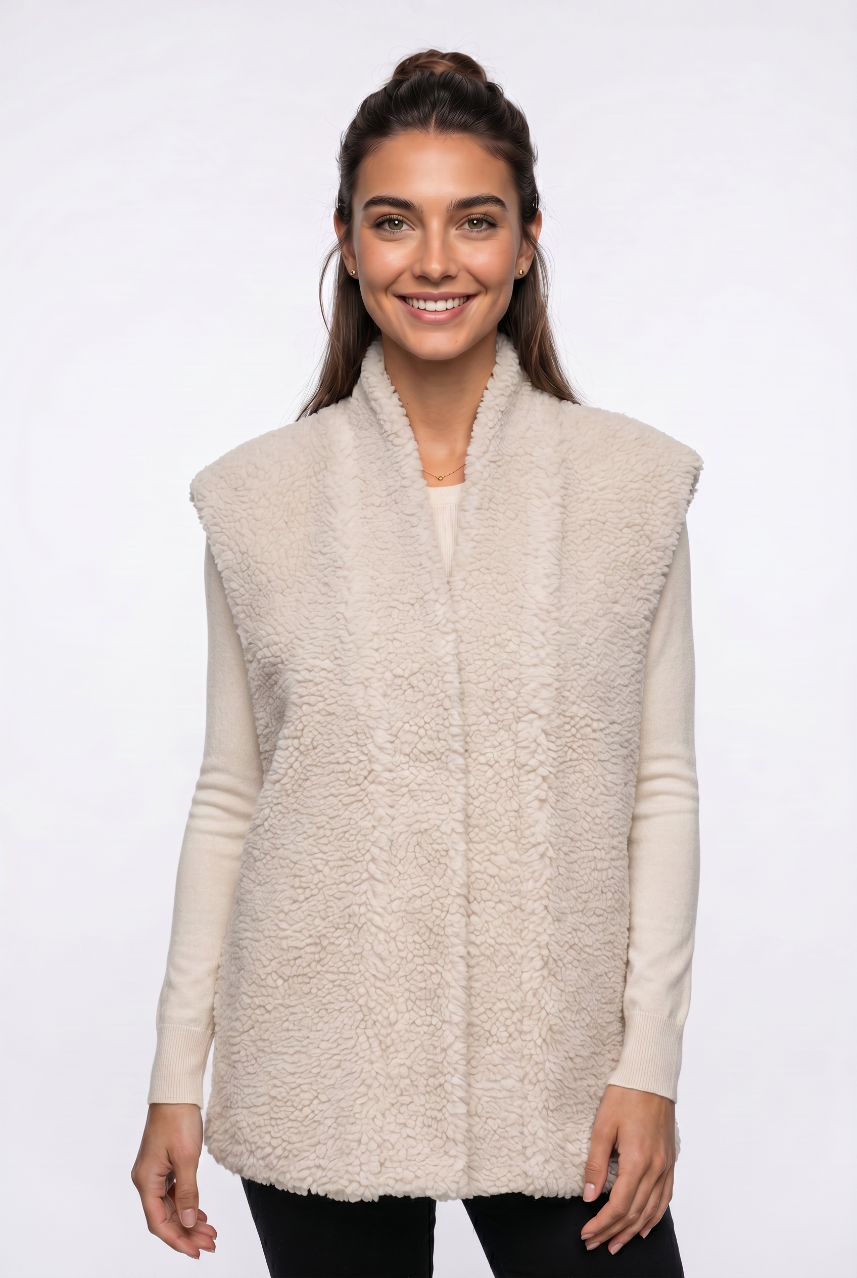 ONLY Plüschweste »ONLNIKITA TEDDY WAISTCOAT OTW« Kunstfaser