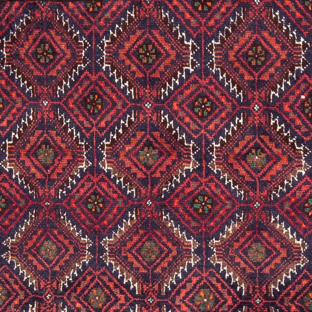 morgenland Hochflor-Läufer »Belutsch Durchgemustert Rosso 176 x 89 cm«, rechteckig