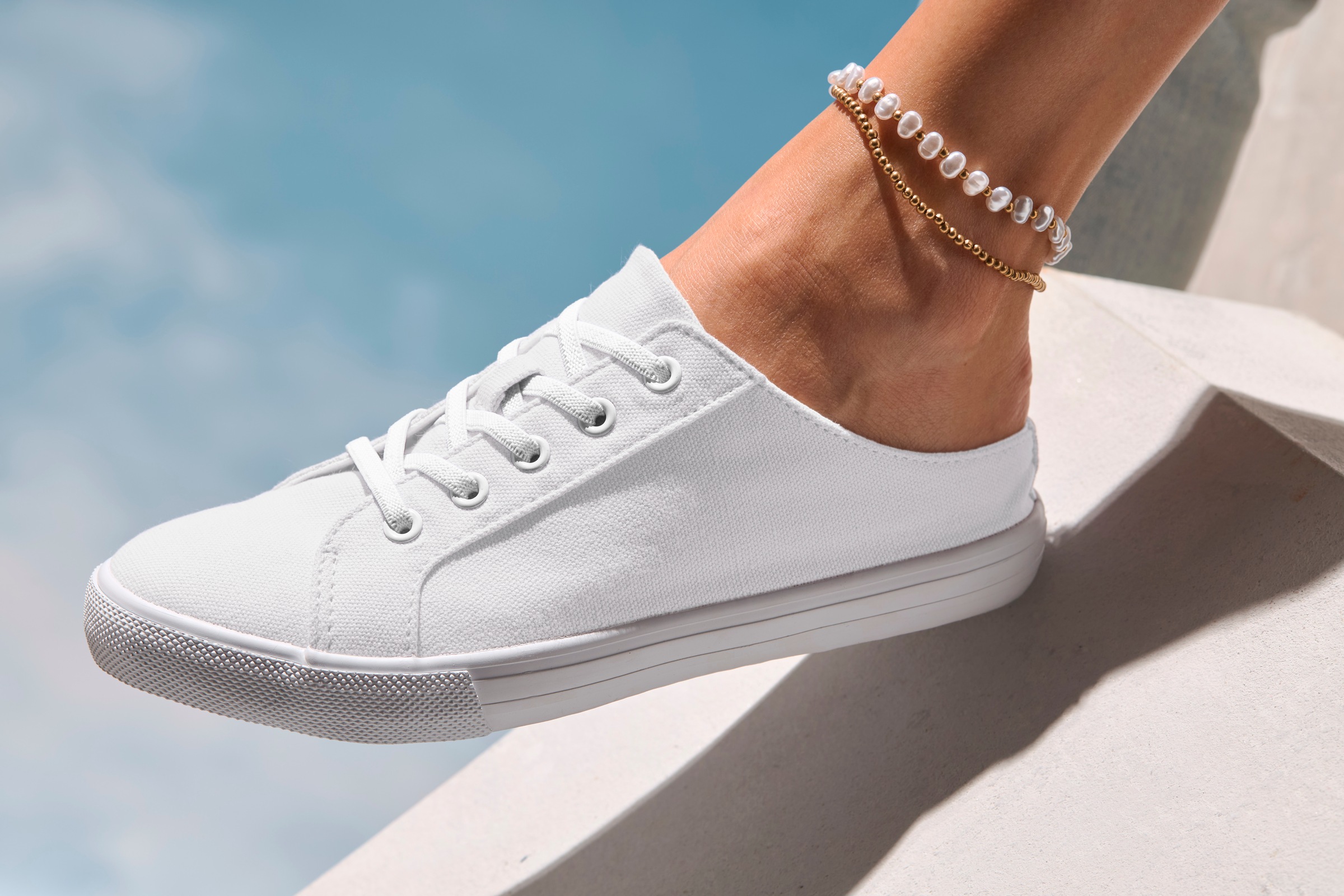 Vivance Sabot »Sneaker, Clog«, zum Reinschlüpfen mit Schnürung VEGAN