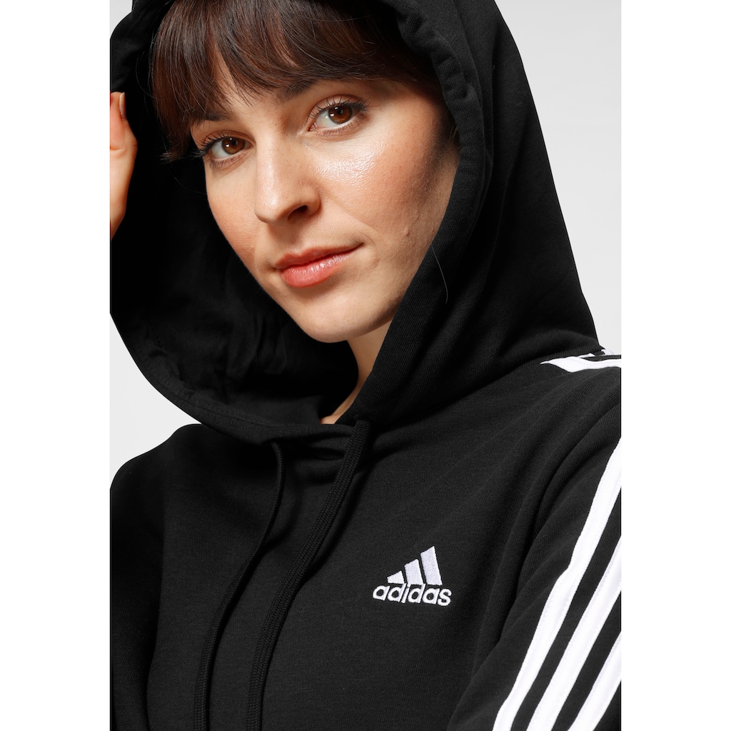 adidas Sportswear Kapuzensweatshirt »ESSENTIALS 3-STREIFEN CROPPED HOODIE«