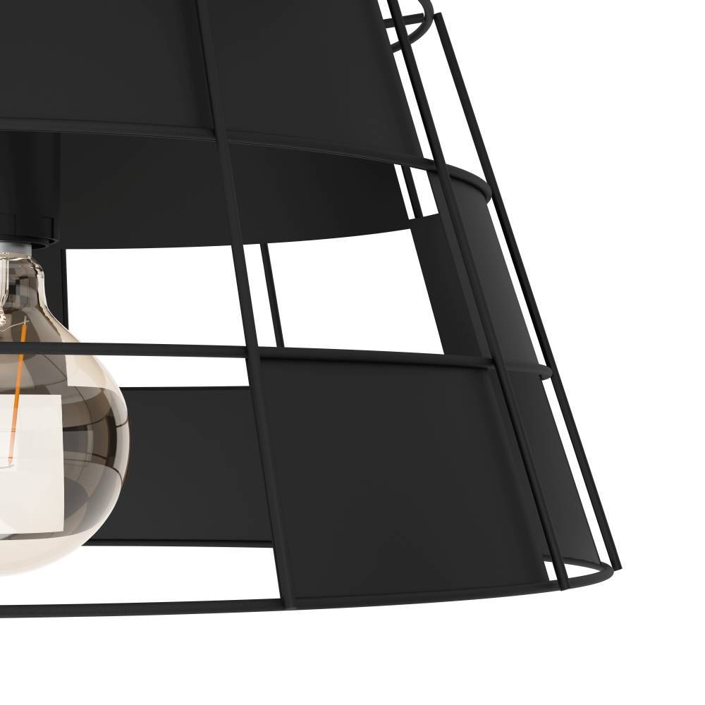 EGLO Deckenleuchte »PONTEFRACT«, 1 flammig, Leuchtmittel E27 | ohne Leuchtmittel, Deckenleuchte, Wohnzimmerlampe aus Metall in Schwarz, Ø 42 cm