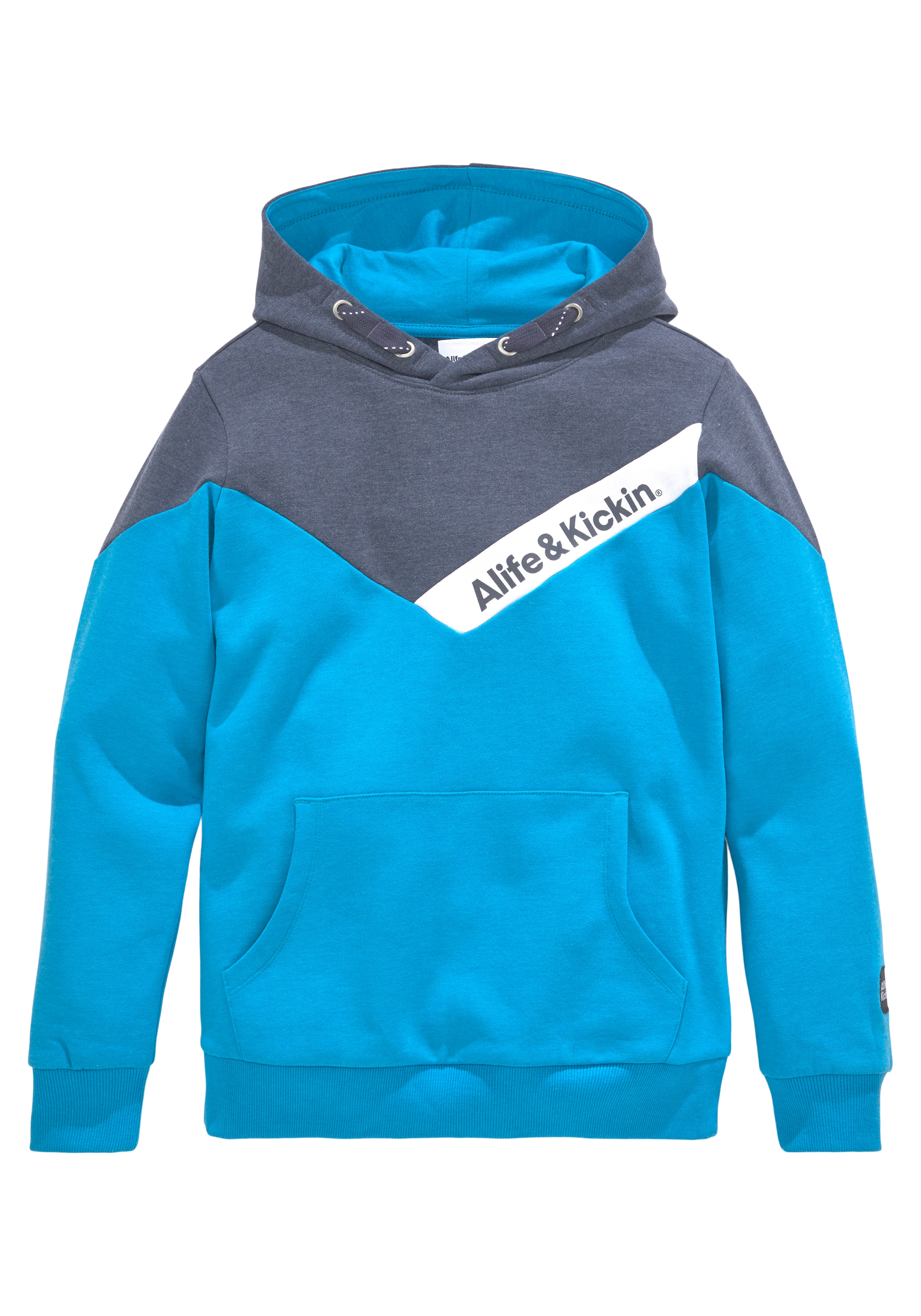 Alife & Kickin Kapuzensweatshirt »Colorblocking«, in melierter Qualität