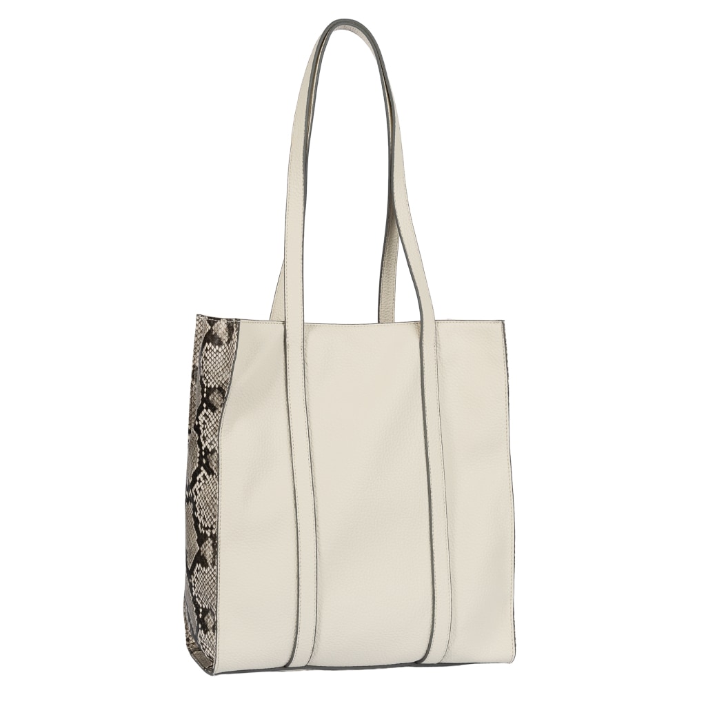 Gabor Shopper »Elfie Luxe« schwarz genarbtes Lederimitat und Leopardenoptik mit Pouch-Anhänger