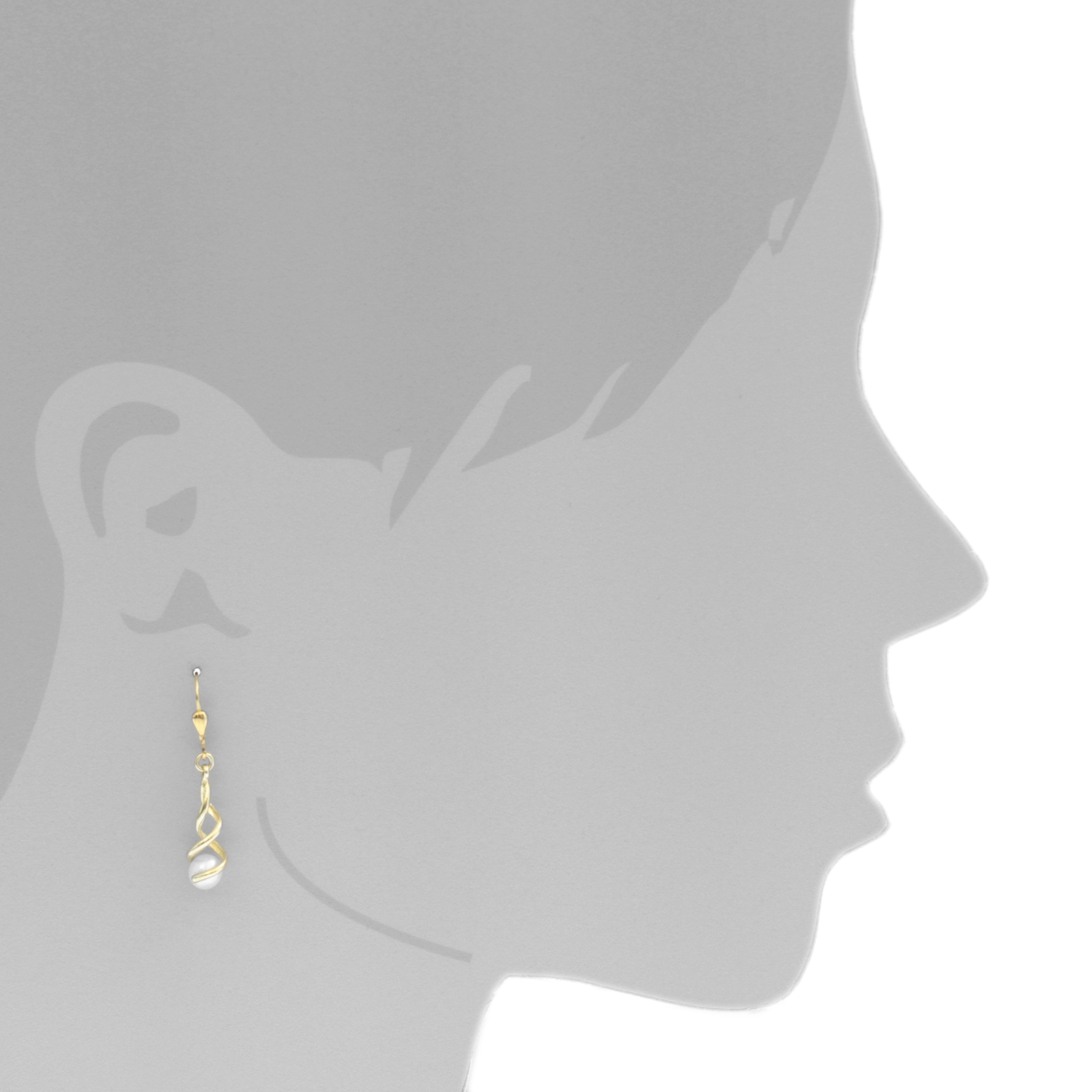 OSTSEE-SCHMUCK Paar Ohrhänger »- Lusia - Gold 333/000 - Zuchtperle«