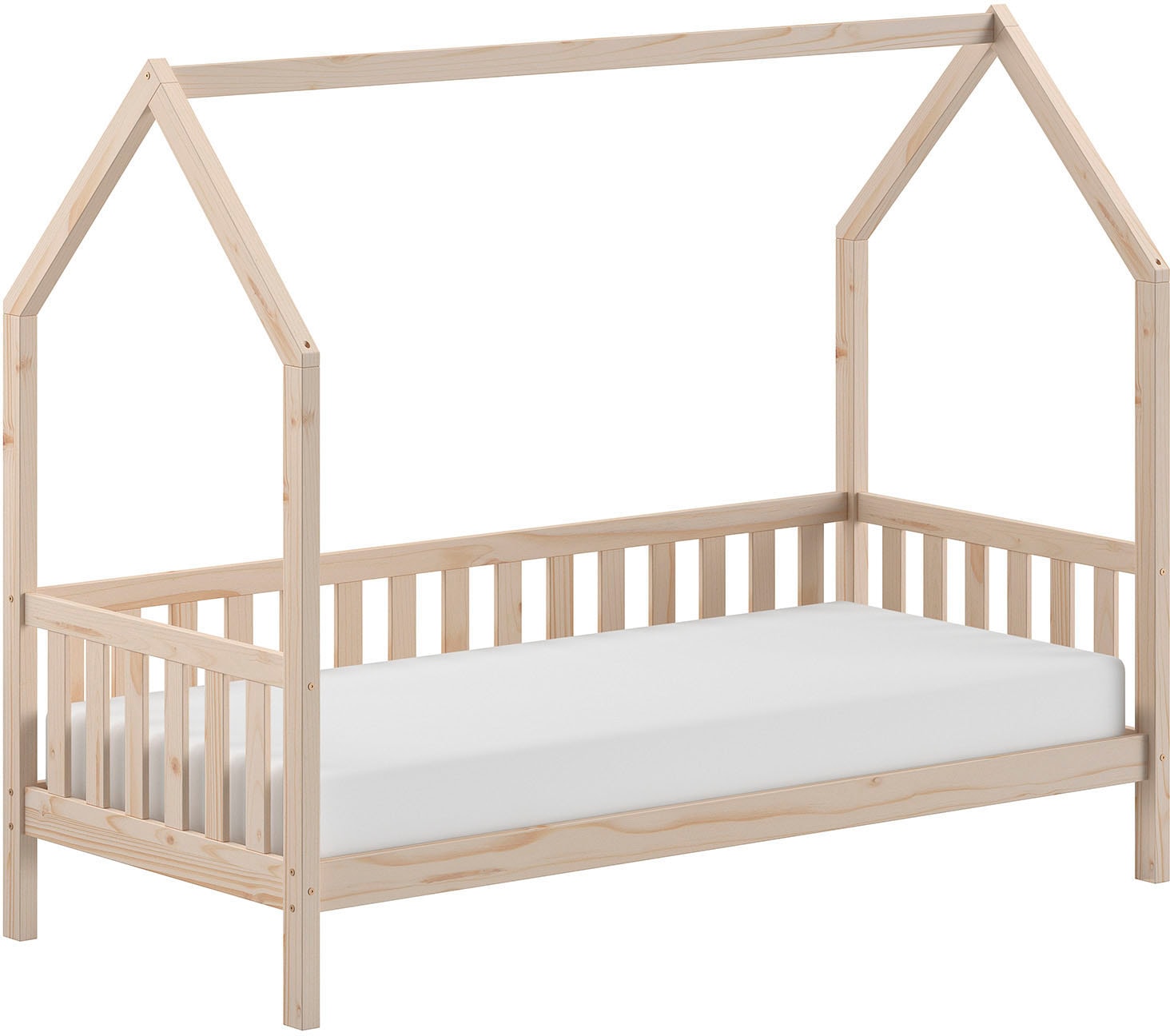 Lit Enfant "Cabane" 90x200cm Naturel