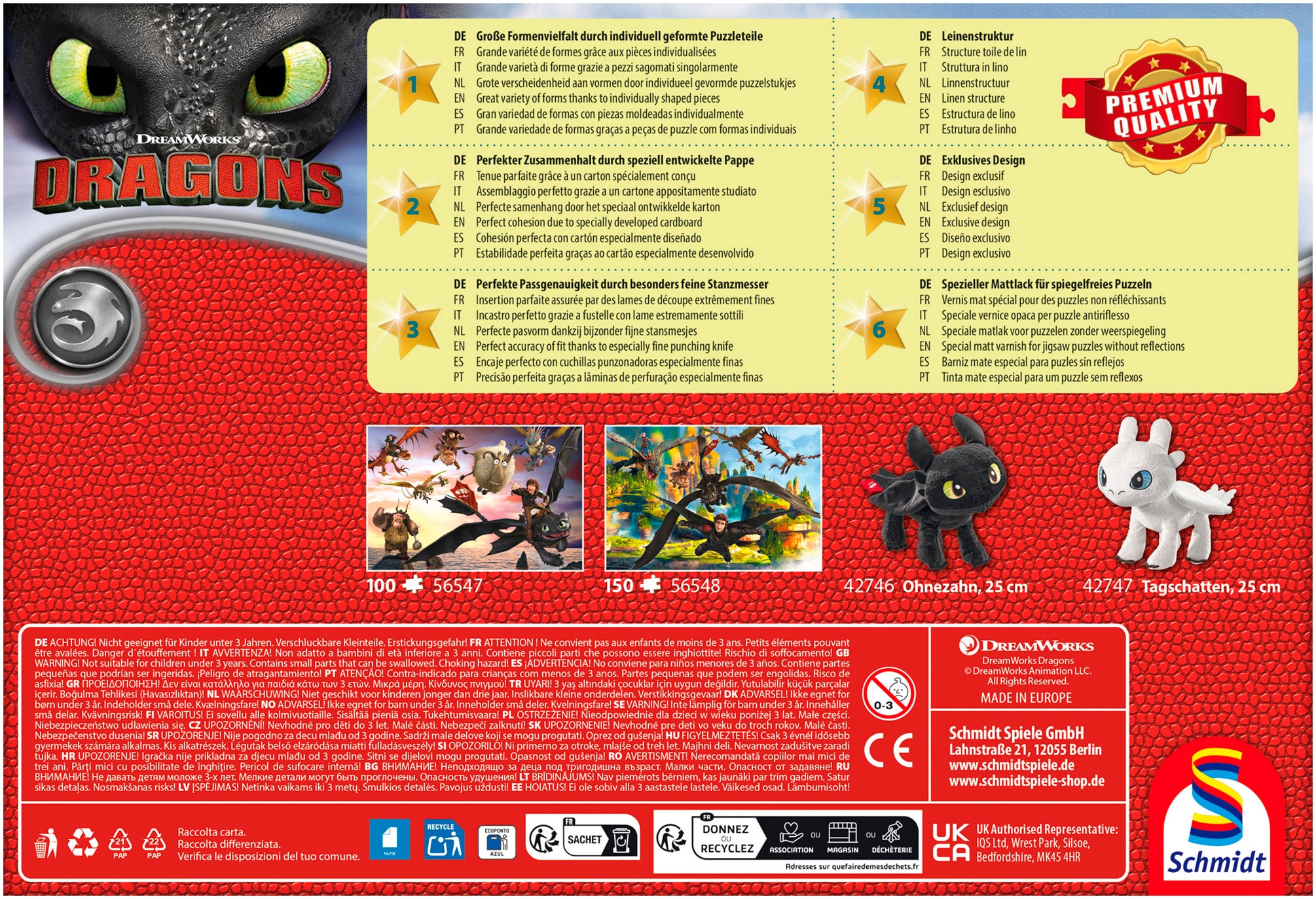 Schmidt Spiele Puzzle »Dragons, Fliegende Drachen« Made in Europe