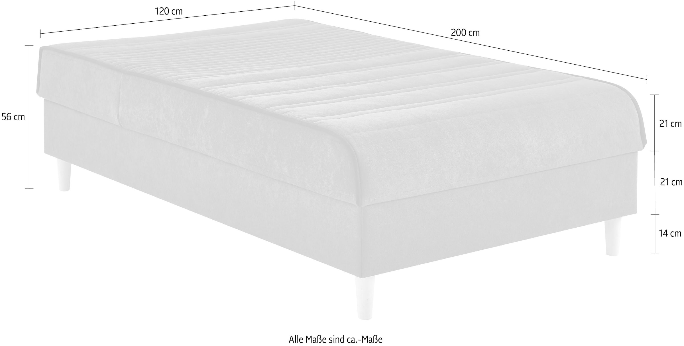 ATLANTIC home collection Boxbett »Sababa«, mit Bettkasten