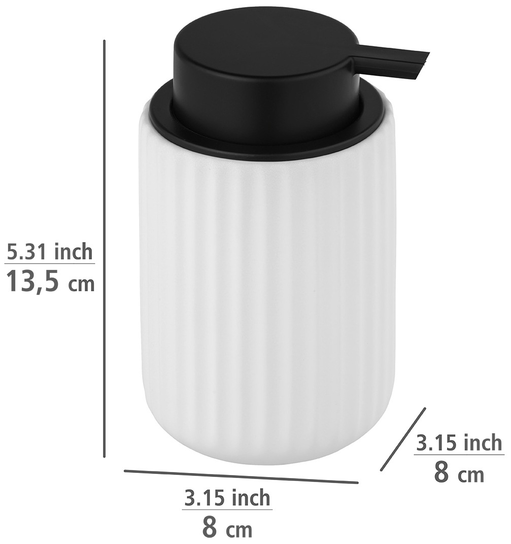WENKO Seifenspender »Belluno« aus Keramik, Füllmenge: 400 ml