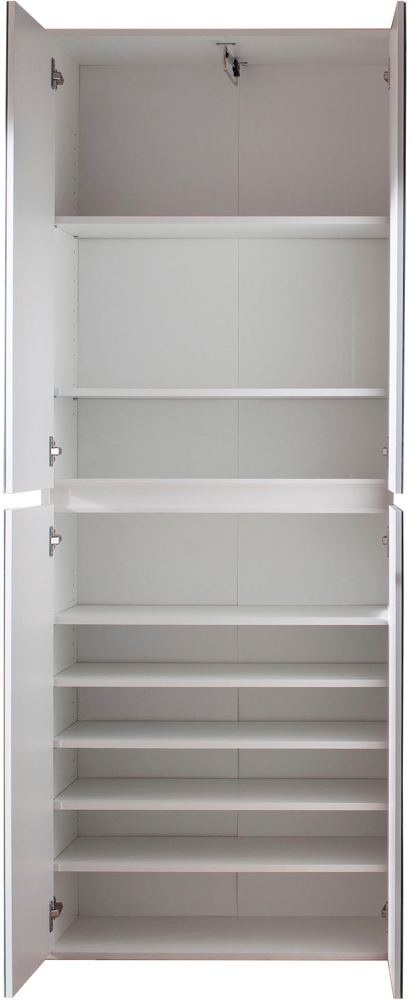 INOSIGN Garderoben-Set »Malcesine«, (3 St.), 3 Mehrzweckschränke mit Spiegelglasfronten - (B/T/H) 222/34/191 cm