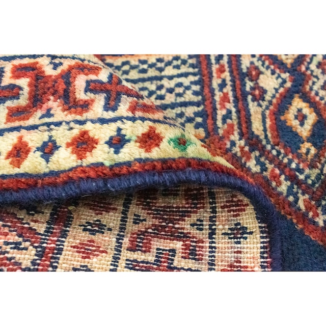 morgenland Wollteppich »Turkaman Teppich handgeknüpft blau«, rechteckig  online kaufen