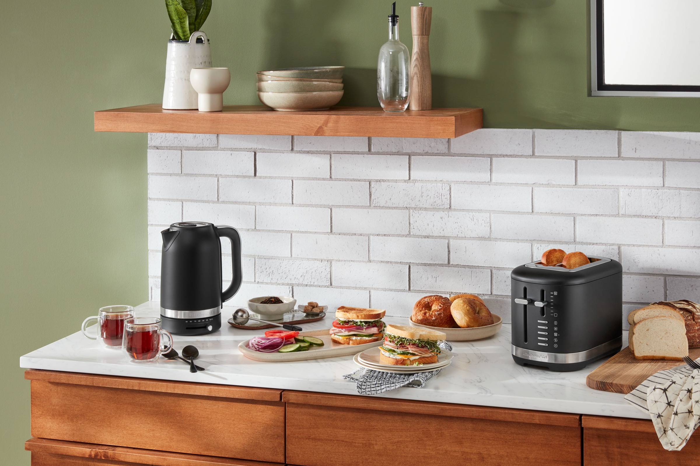 KitchenAid Toaster »5KMT2109EAC matt schwarz«, 2 Schlitze, 980 W