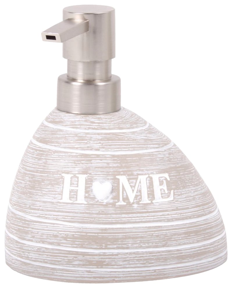 Sanilo Badaccessoire-Set »Home« bestehend aus WC-Sitz, Badteppich, Stöpsel, Seifenspender, WC-Bürste