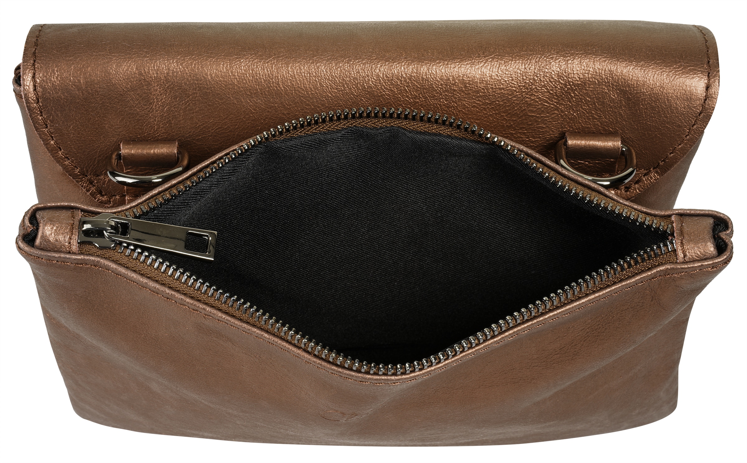 Cluty Umhängetasche echt Leder, Made in Italy