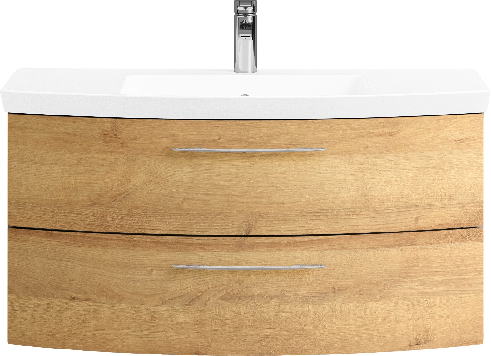 Saphir Badezimmer-Set »Cassca Sprint 4-teilig Mineralmarmor-Waschtisch mit LED-Spiegelschrank«, (5 St.), Midischrank, Unterschrank, inkl. Türdämpfer, 5 Türen, 5 Schubladen