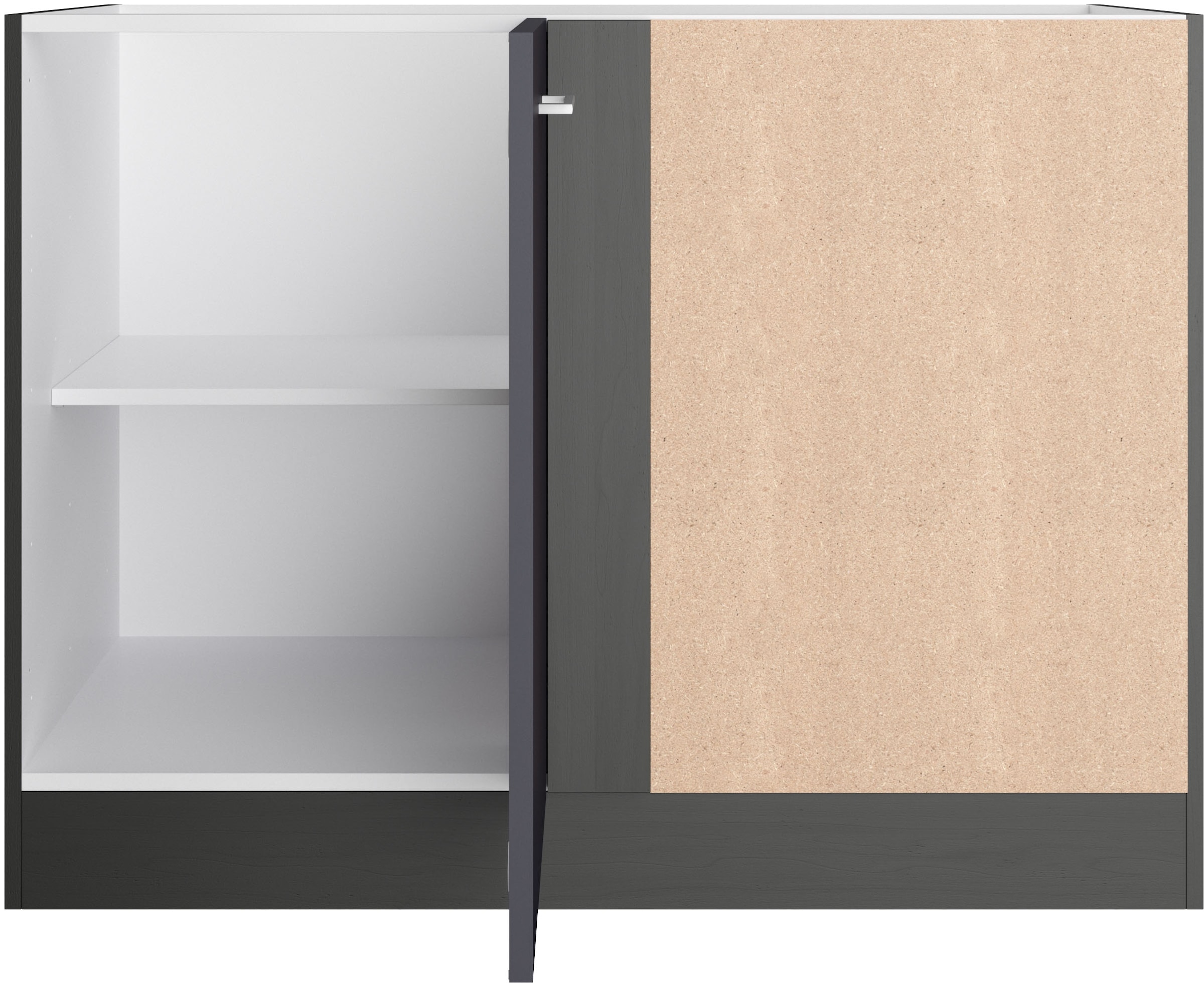 KOCHSTATION Eckunterschrank »KS-Milan« Eckunterschrank 110 cm, matte oder hochglänzende Fronten